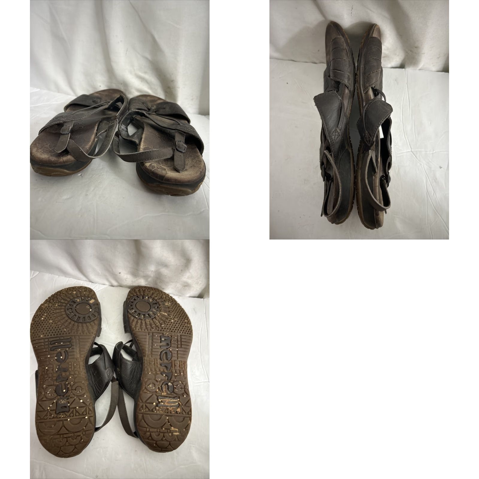 Merrell Merrell Sandal Open Toe Slip-On Leather Women 8 US Mahogany Brown Comfort Flat Size US 7 / IT 37 - 9 Thumbnail