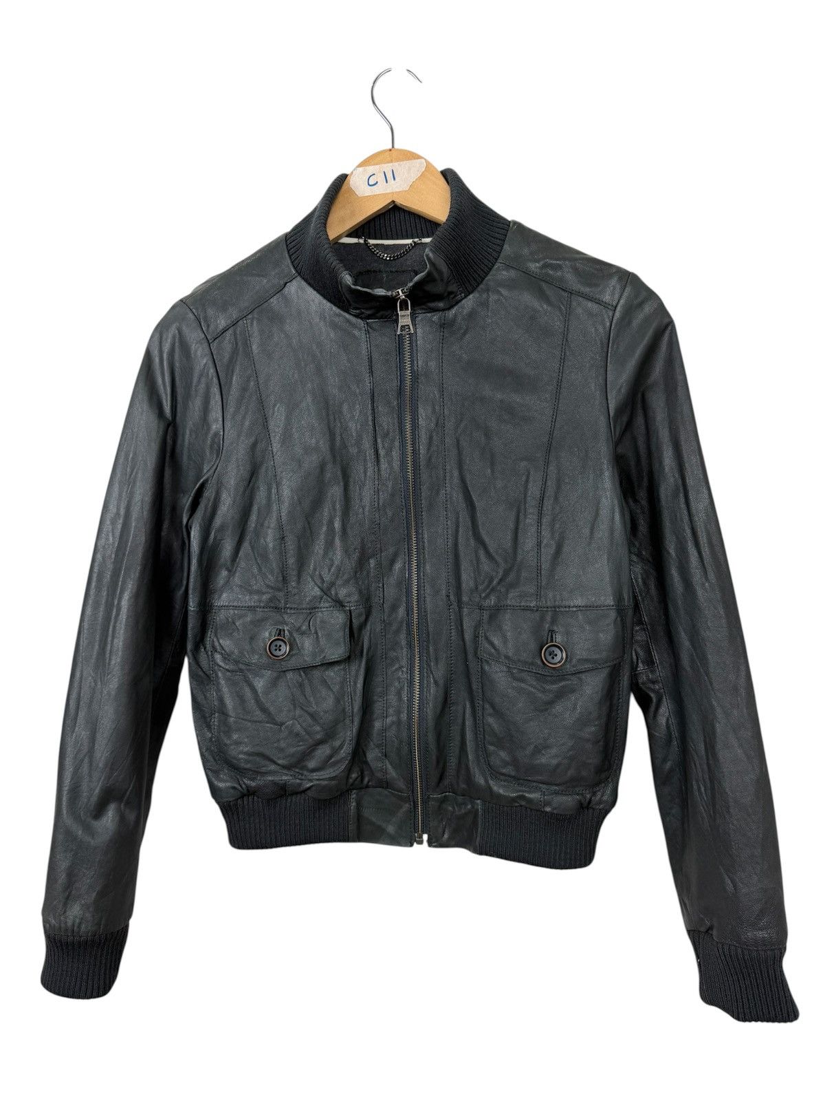 Banana Republic Banana Republic Lambskin Leather Bomber Jacket Size S / US 4 / IT 40 - 1 Thumbnail