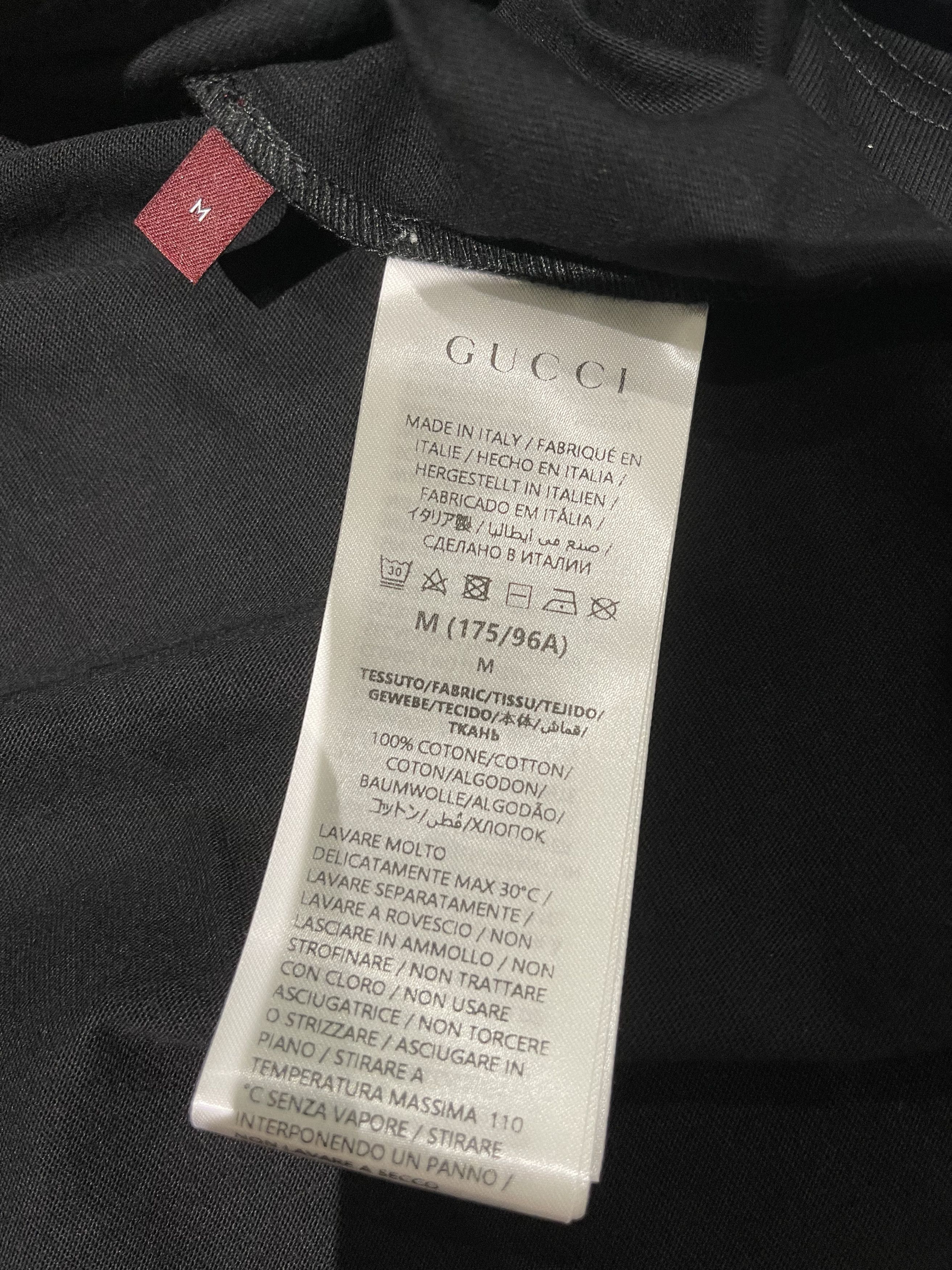 Gucci Gucci Cotton Jersey T Shirt with Gucci Print Size US M / EU 48-50 / 2 - 5 Thumbnail