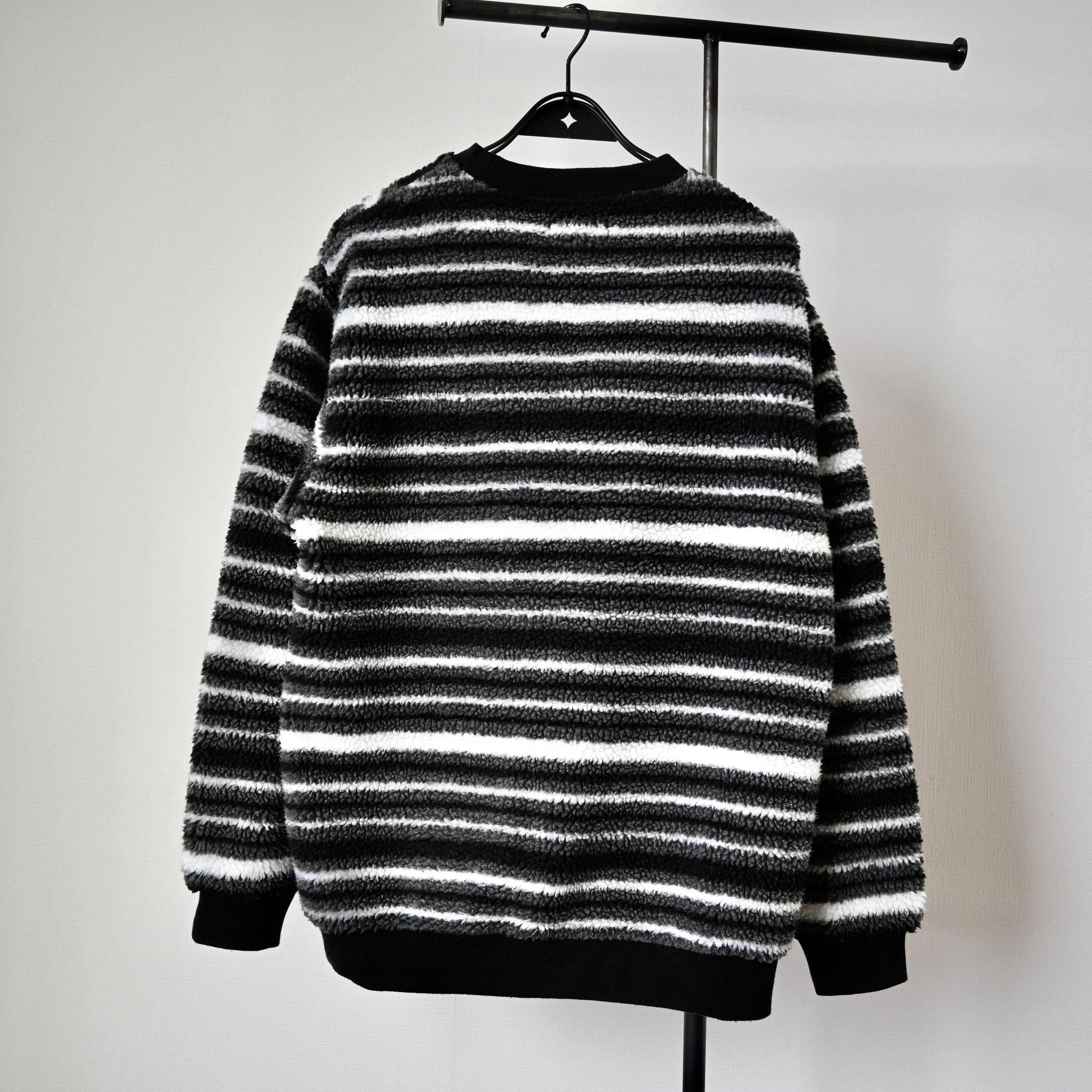 Beams Plus BEAMS Plus striped chunky fleece crewneck pullover Size US L / EU 52-54 / 3 - 3 Thumbnail
