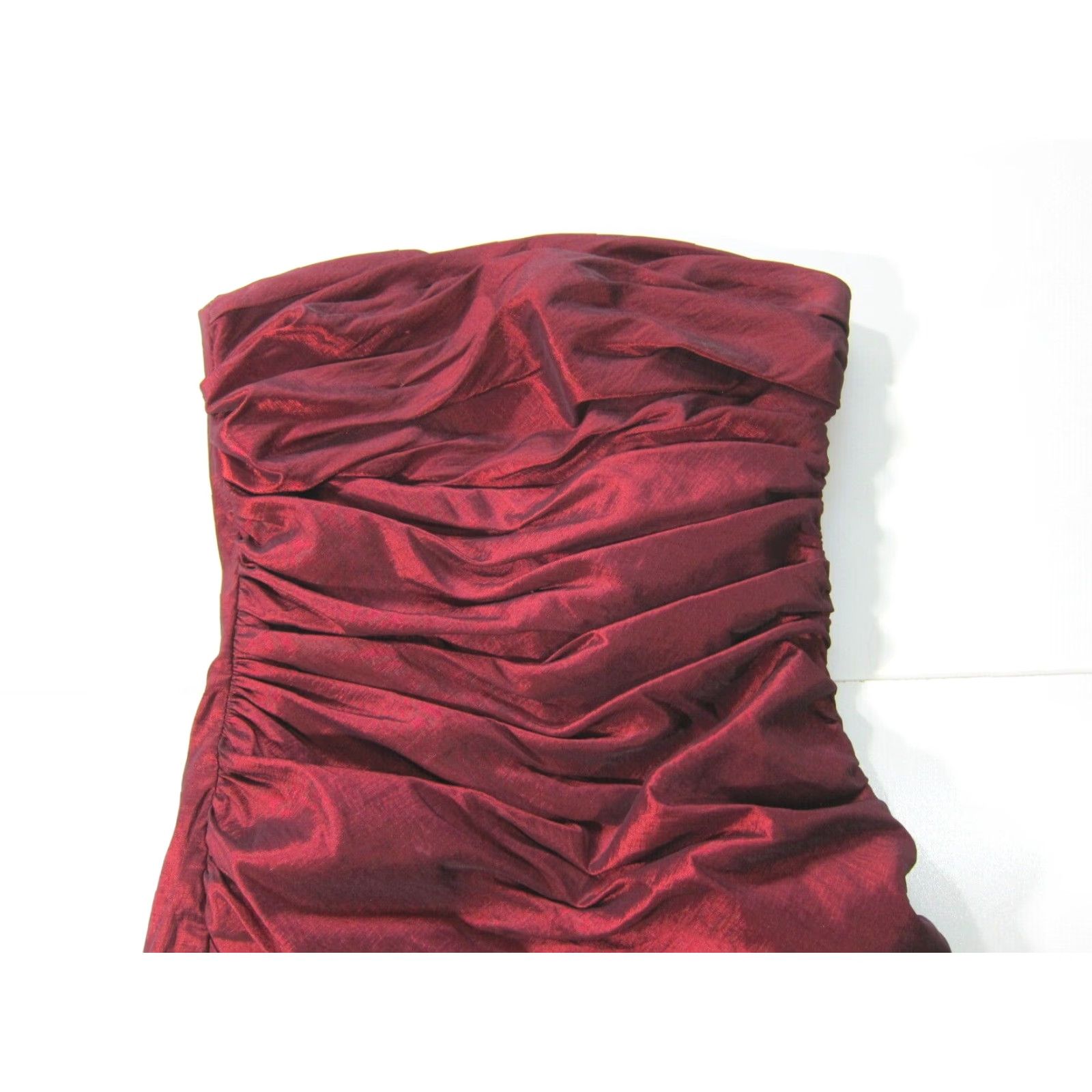 Jessica McClintock Vintage Jessica McClintock Red Satin Ruched Sleeveless Prom Cocktail Dress 6/M Size M / US 6-8 / IT 42-44 - 4 Thumbnail