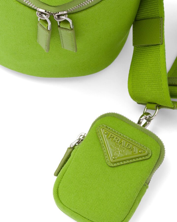 Prada Prada Canvas Shoulder Bag Fern Green Size ONE SIZE - 3 Thumbnail