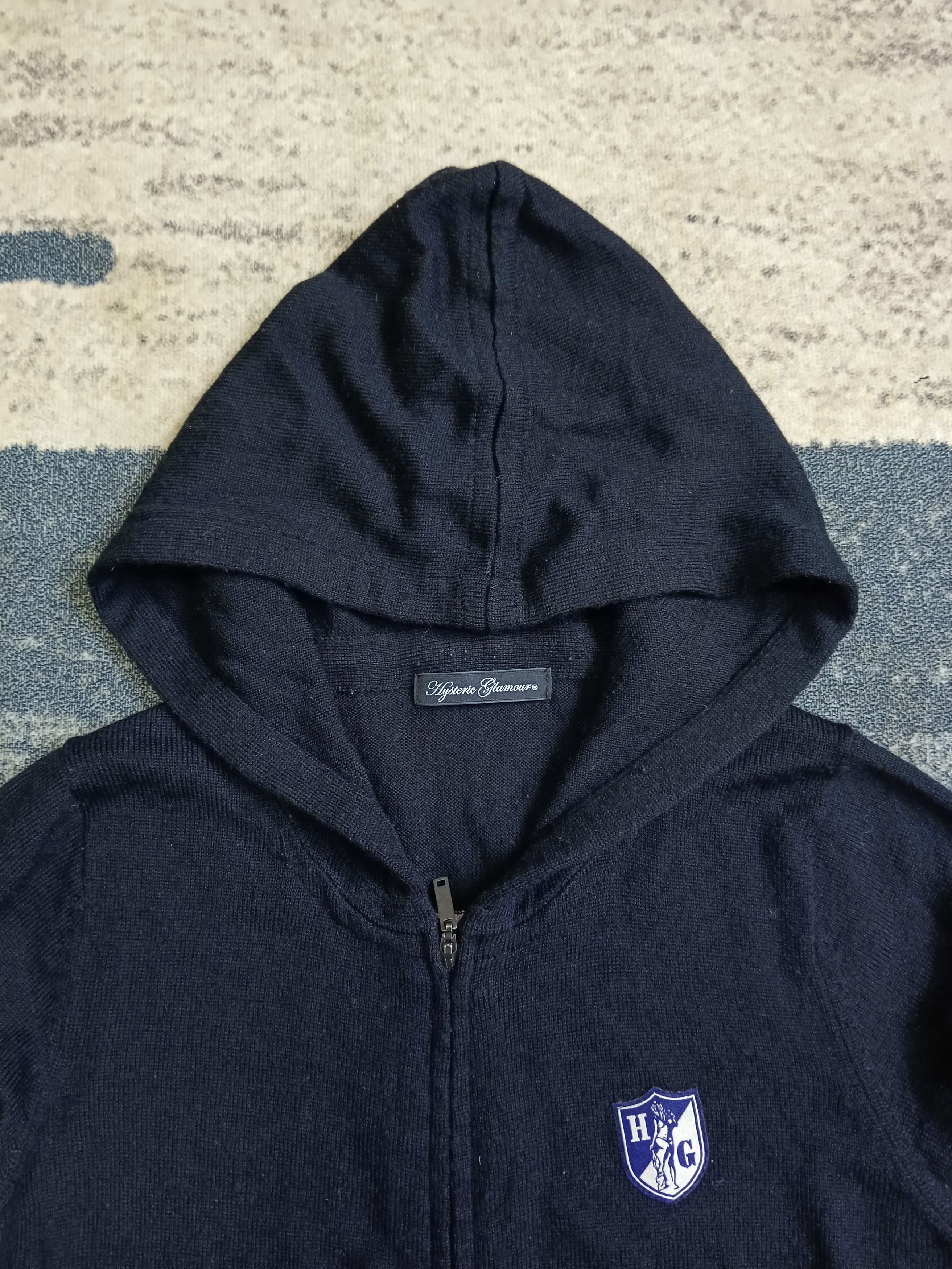 Hysteric Glamour HYSTERIC GLAMOUR SEXY GIRL KNIT HOODIE Size S / US 4 / IT 40 - 6 Thumbnail