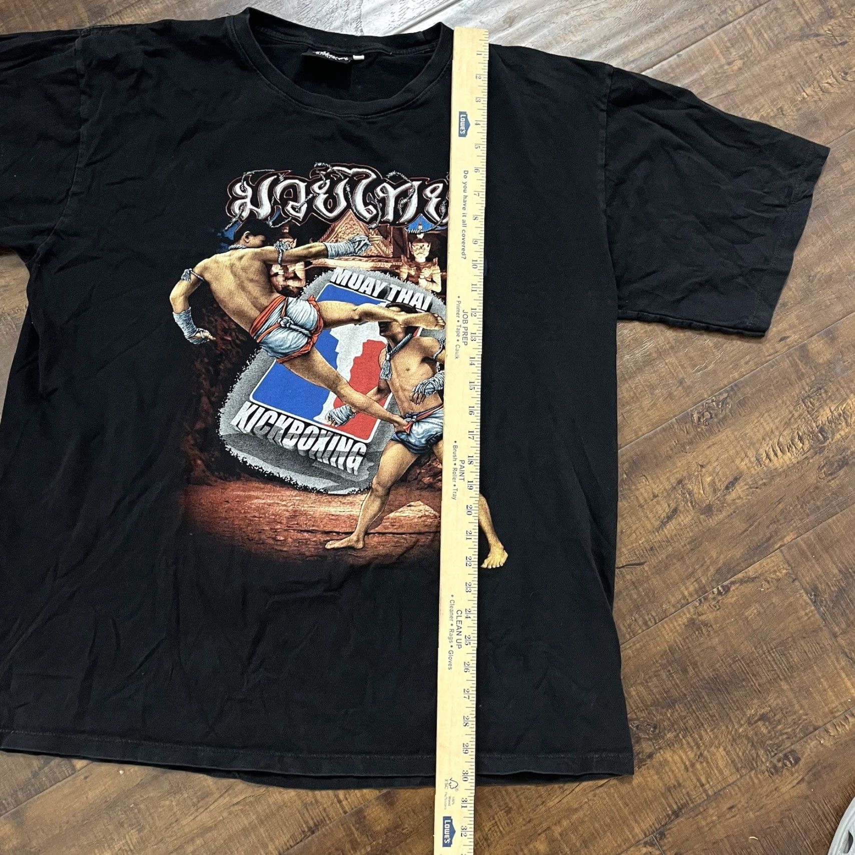 Doublet VINTAGE Muay Thai T Shirt Double Sided 2XL Kickboxing MMA Martial Arts Thailand Men Black 90s Short Sleeve Cotton Shirt Size US XXL / EU 58 / 5 - 6 Thumbnail