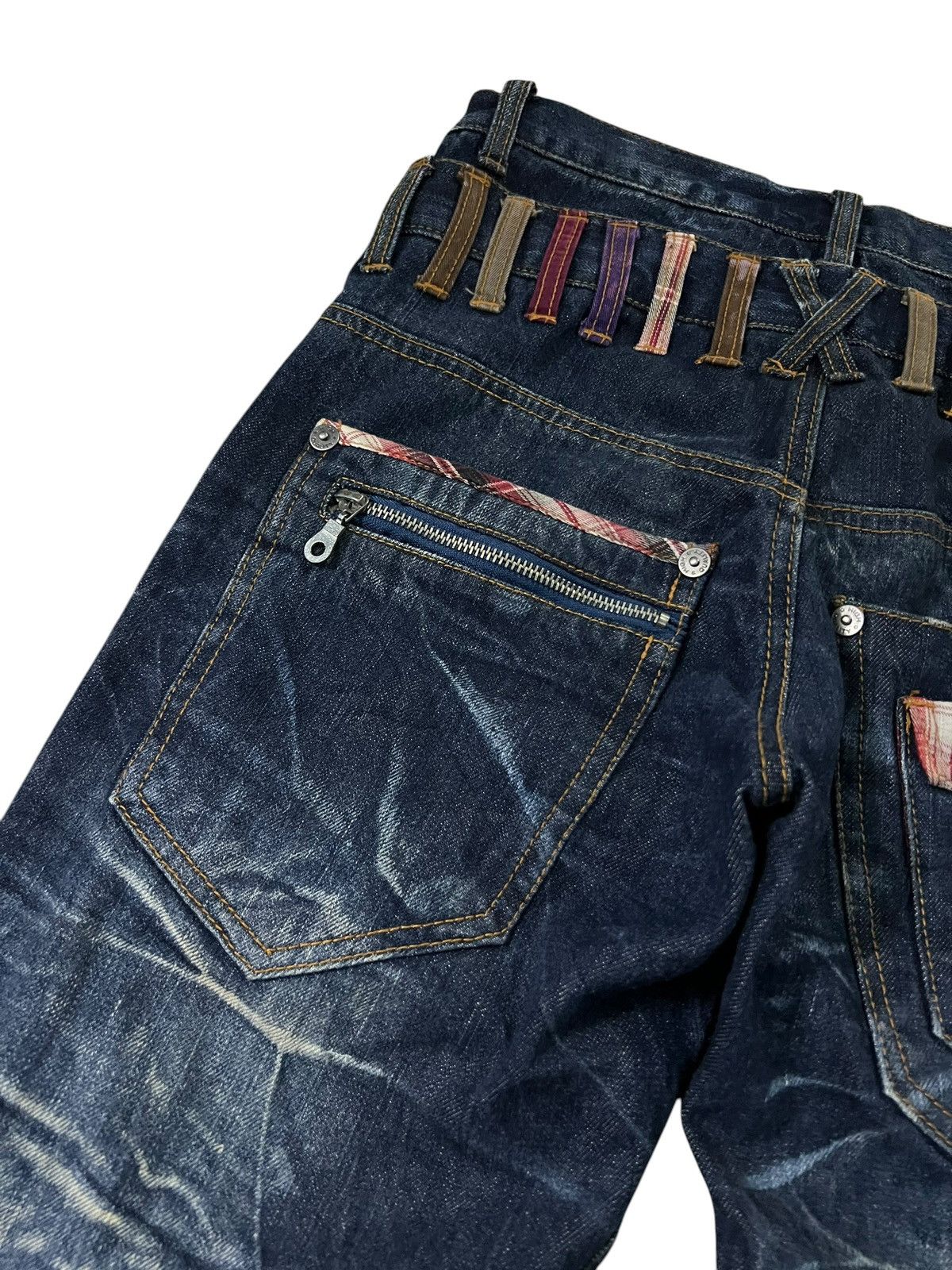 Japanese Brand 💥Double Waist💥Nylaus Clothing Clawmark If six was nine style Size US 30 / EU 46 - 15 Thumbnail