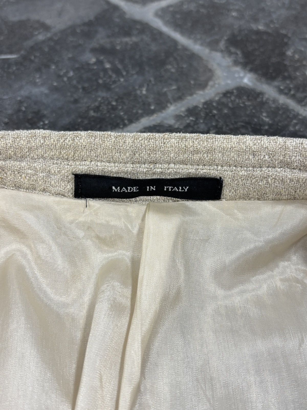 Emporio Armani S/S 1994 Emporio Armani Jacket 90s Vintage Linen Blazer Puck Size 48R - 9 Thumbnail