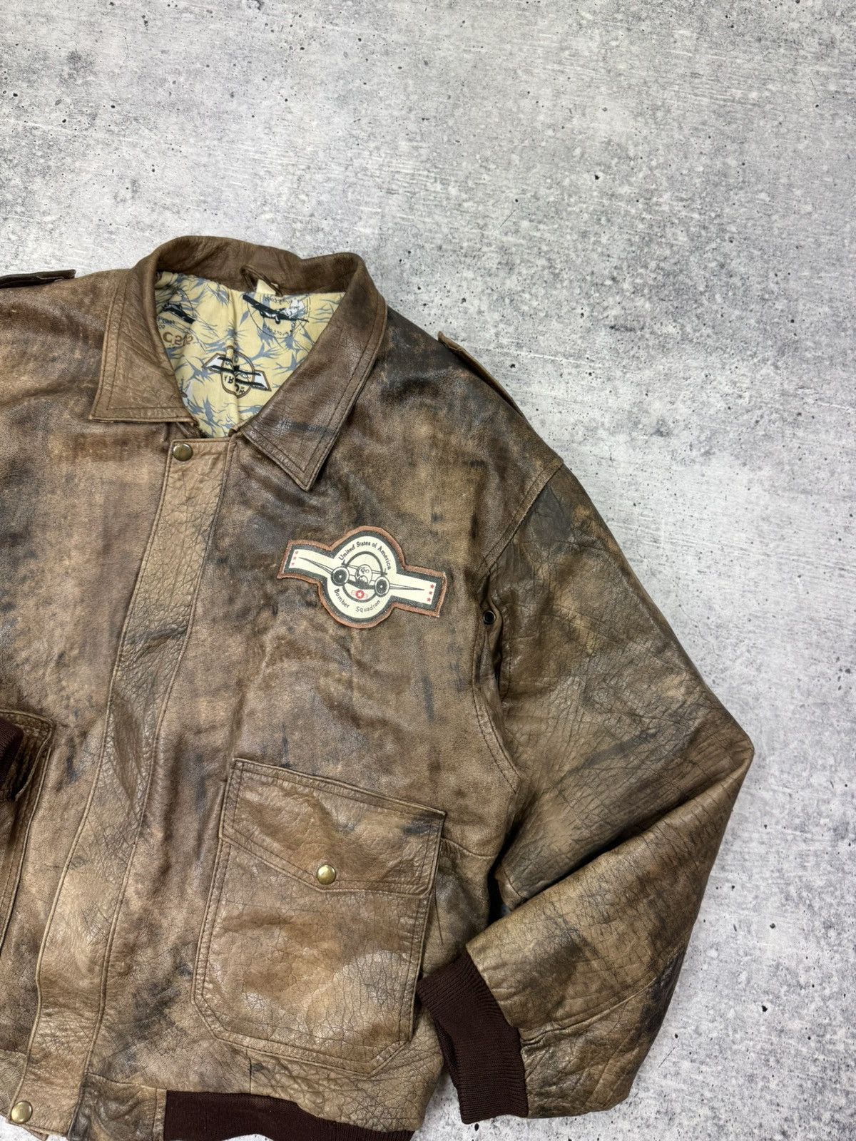 Genuine Leather Genuine Leather Top Gun Aviator USA Vintage Leather Jacket Size US L / EU 52-54 / 3 - 5 Thumbnail