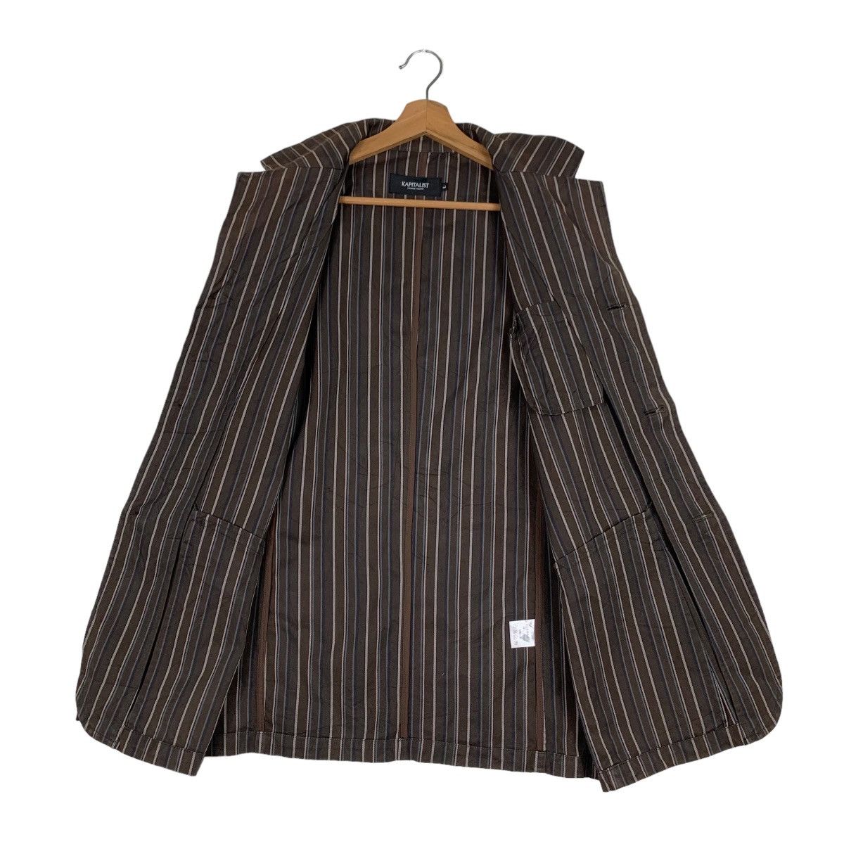 Japanese Brand KAPITALIST Striped Casual Jacket #0624-C29 Size US L / EU 52-54 / 3 - 11 Thumbnail