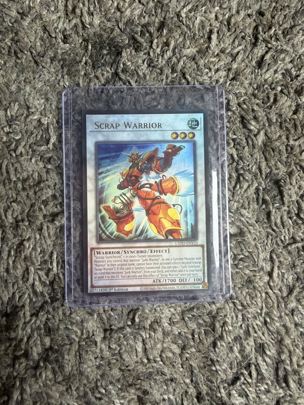 Hypebeast 2020 Konami Yu-Gi-Oh! Scrap Warrior Card Size ONE SIZE - 1 Thumbnail