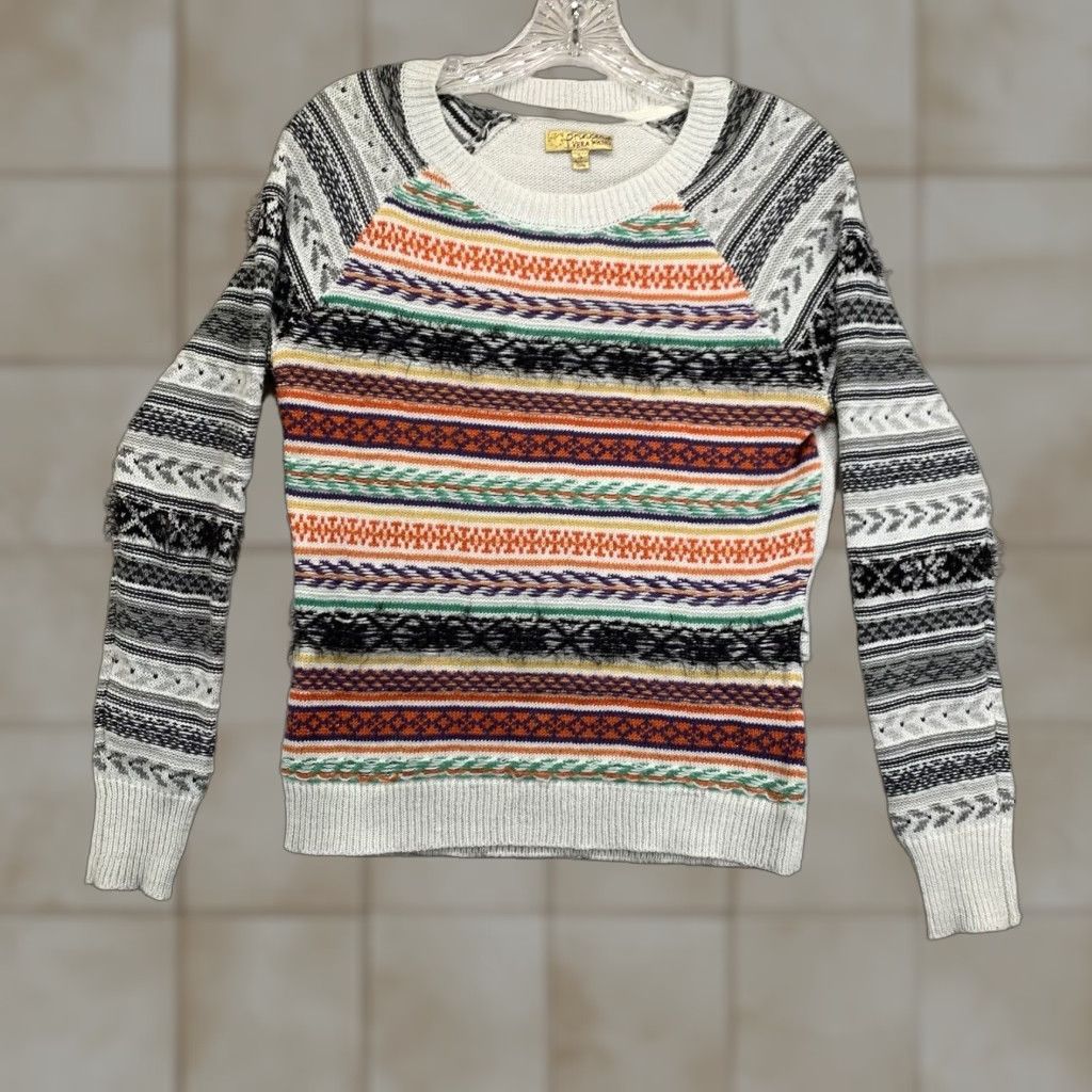 Vera Wang VERA WANG Womens Sweater PRINCESS Small Fair Isle Colorful Multi Knit Size S / US 4 / IT 40 - 1 Thumbnail