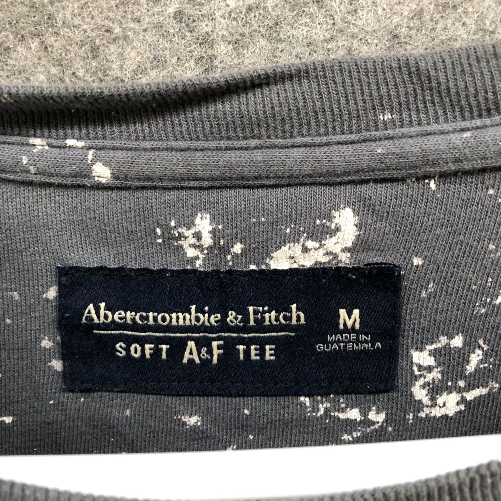 Abercrombie & Fitch Abercrombie & Fitch Long Sleeve T Shirt Mens M Gray Crewneck Logo Cotton Knit - All Seasons, Regular Fit, Pre-Owned Size US M / EU 48-50 / 2 - 5 Thumbnail