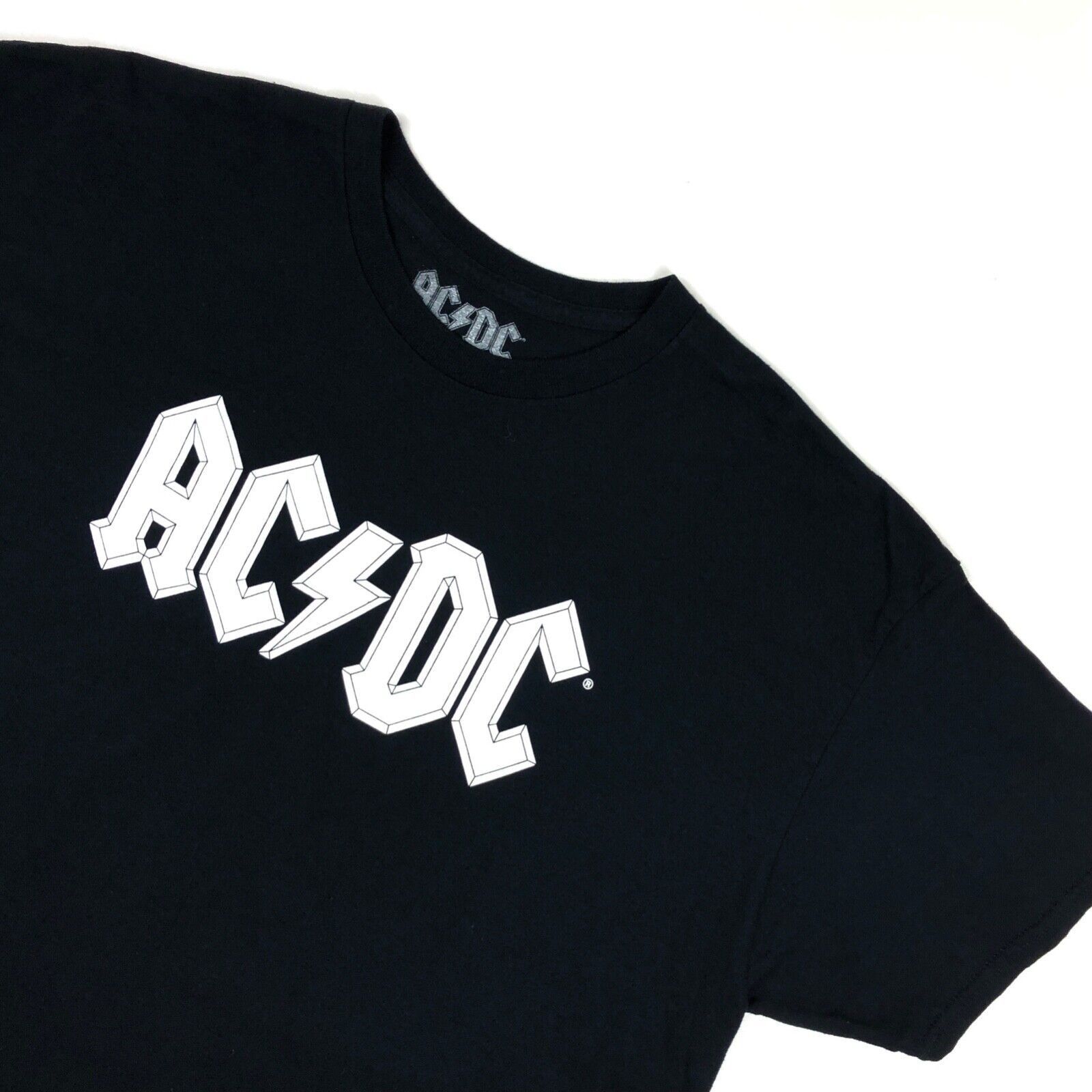 Vintage 2022 AC DC Classic Logo Black Tee T Shirt Rock Band Music B1 Size US XL / EU 56 / 4 - 2 Thumbnail