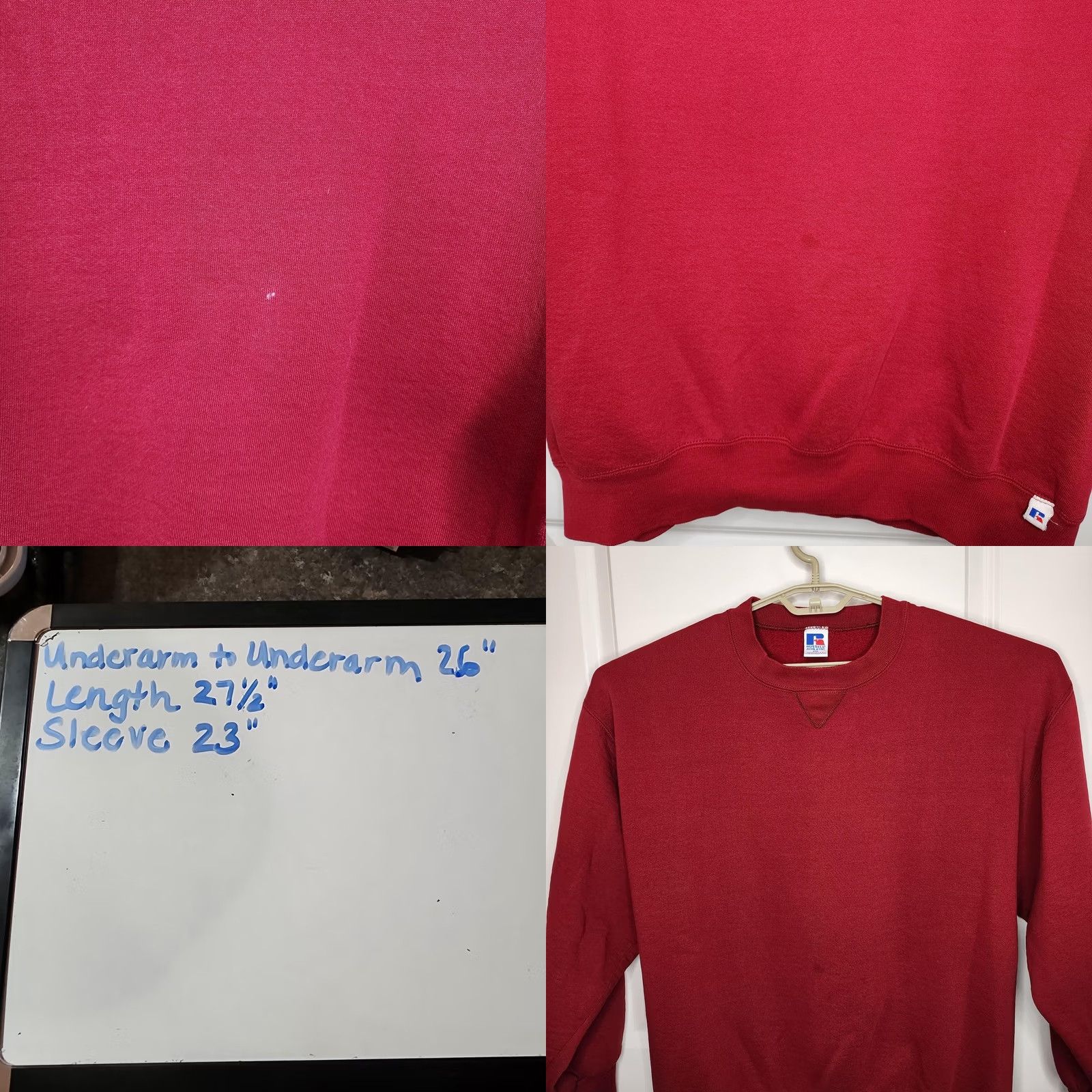Russell Athletic VINTAGE Russell Athletic Sweatshirt Mens 2XL Red Crewneck Made USA 90s Size US XXL / EU 58 / 5 - 8 Thumbnail