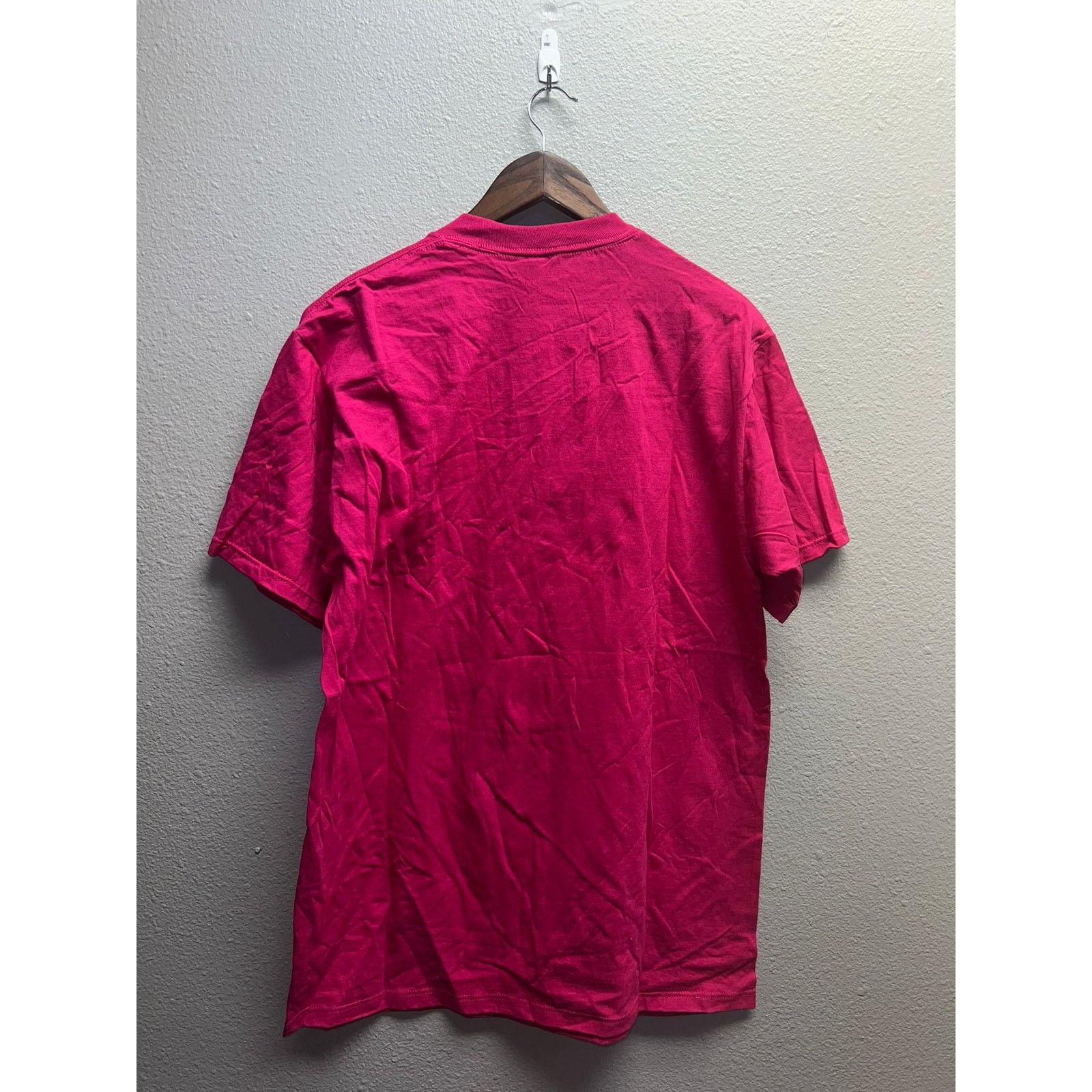 Jerzees 90s Vintage Jerzees Pink Blank Short Sleeve Shirt USA Made L Size US L / EU 52-54 / 3 - 8 Thumbnail