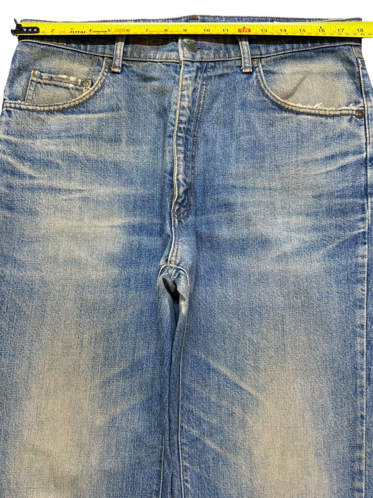 Big John Vintage Big John Blue Mud Wash Faded Clawmark Wide Leg Baggy Size US 36 / EU 52 - 12 Thumbnail