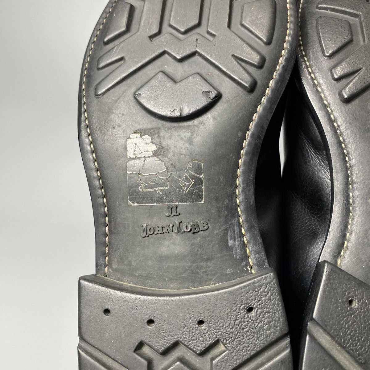 John Lobb Derby Barros Black Leather Shoes Size US 8.5 / EU 41-42 - 12 Thumbnail