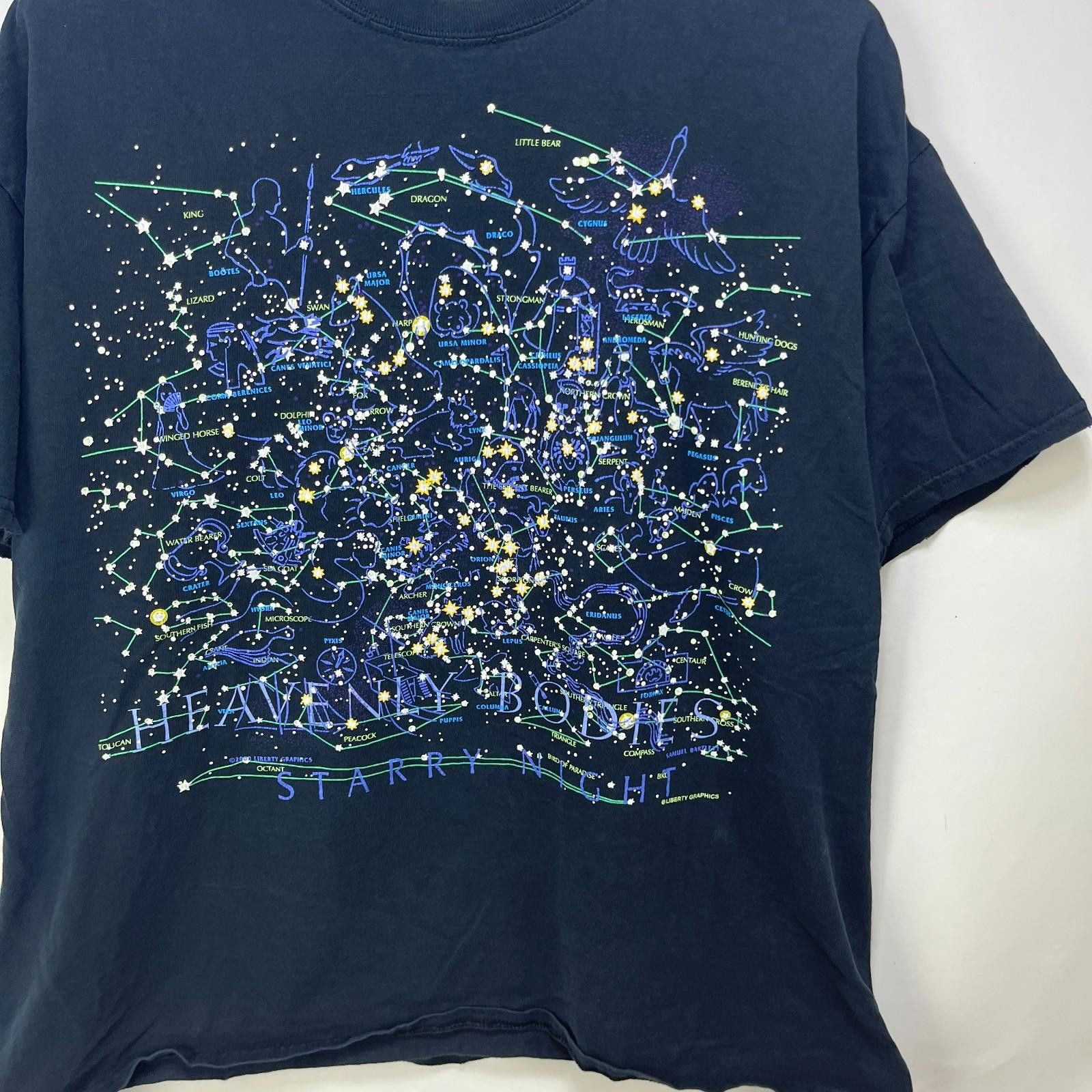 Vintage Vintage Heavenly Bodies Constellations Starry T Shirt XL Size US XL / EU 56 / 4 - 2 Thumbnail