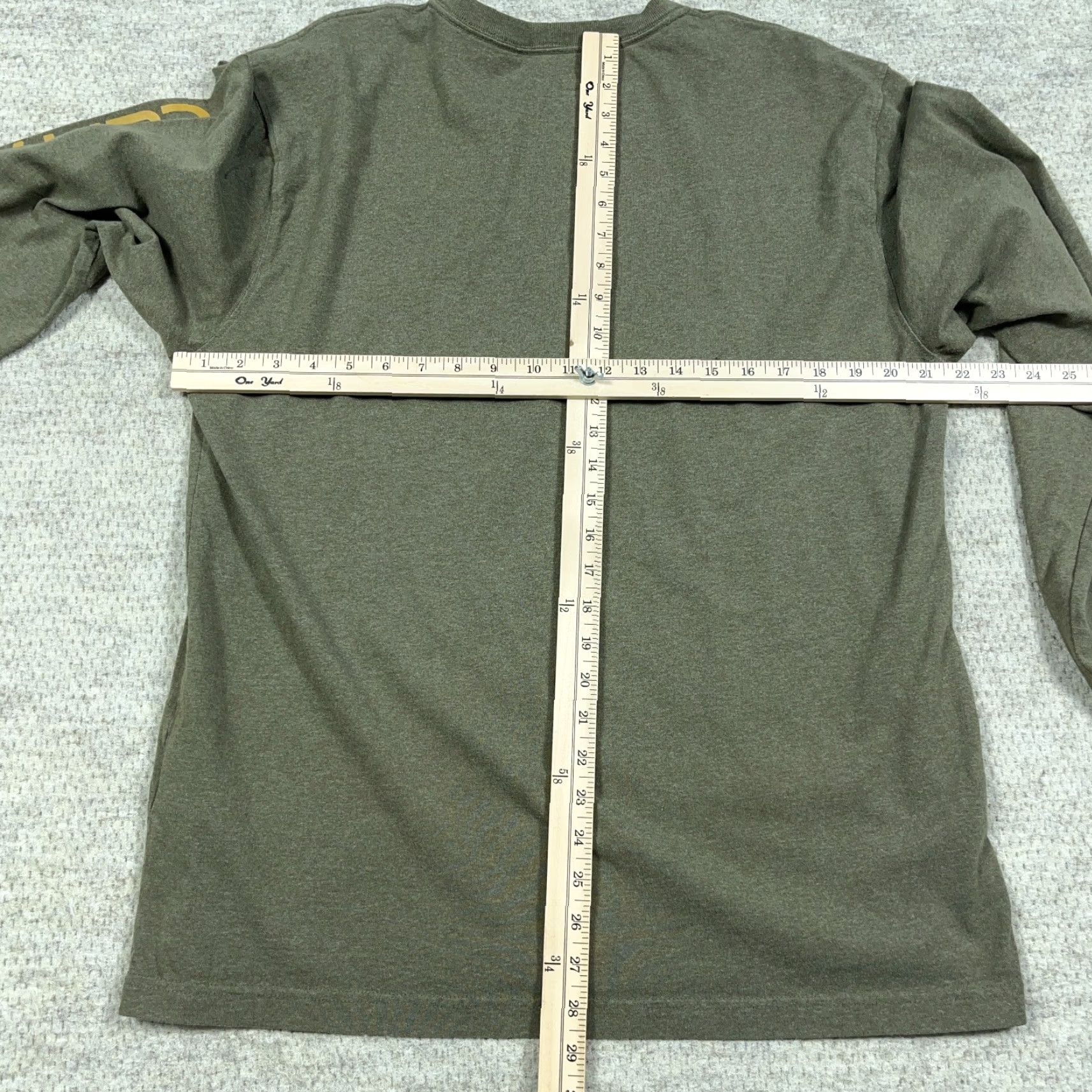 Carhartt Carhartt Shirt Men L Olive Green Logo Work Wear Tee Y2K Original Vintage Size US L / EU 52-54 / 3 - 6 Thumbnail