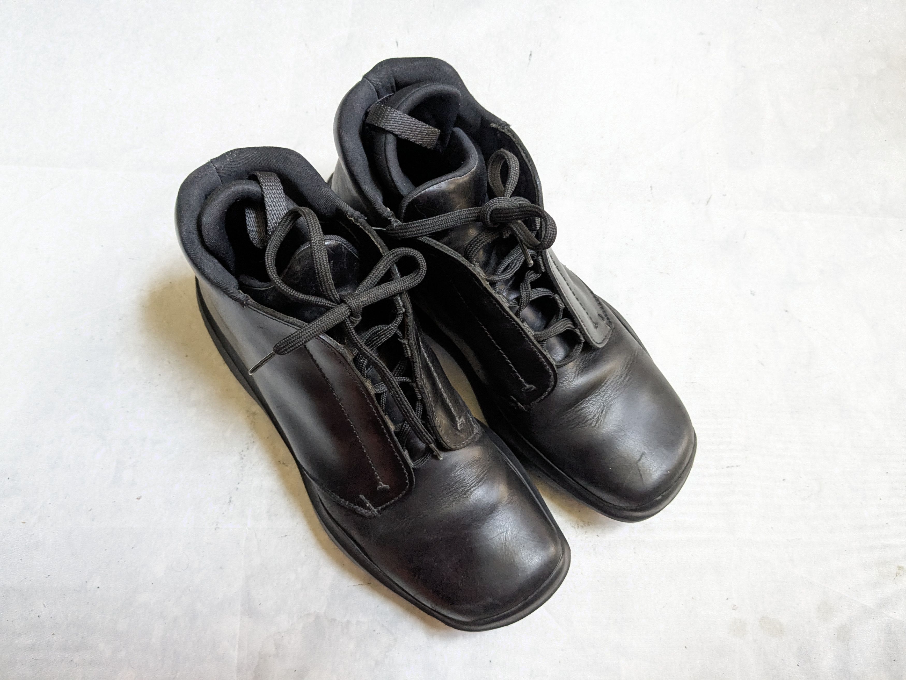 Prada Prada Boots Black Leather 10 High Tops Vibram Y2K Size US 10 / EU 43 - 2 Thumbnail