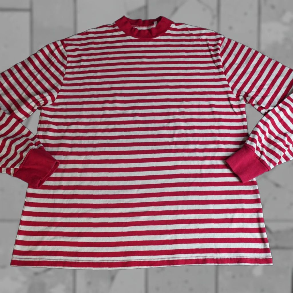 Fear of God Fear of God Mens Shirt Large Red Striped Mock Neck 100% Cotton Shirt L Red Mens T-Shirt Size US L / EU 52-54 / 3 - 1 Thumbnail