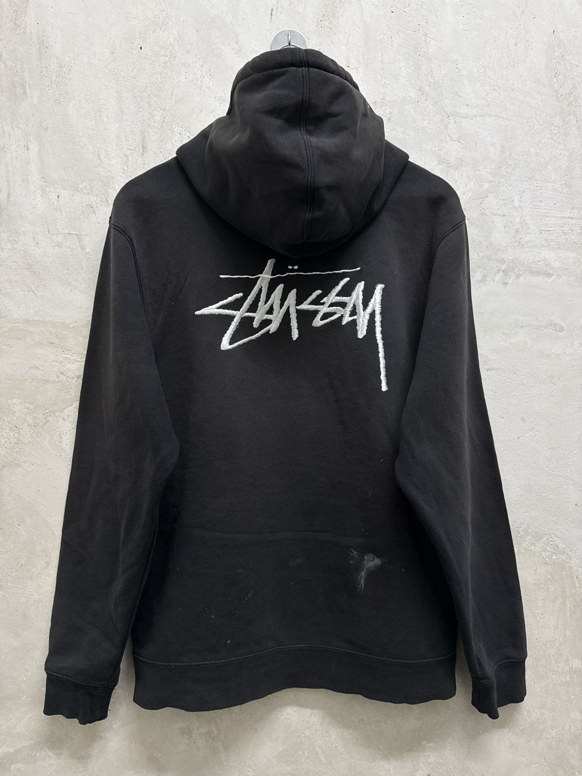 Stussy 2000s Distressed Stussy Signature Sun Faded Hoodie Size US M / EU 48-50 / 2 - 1 Thumbnail