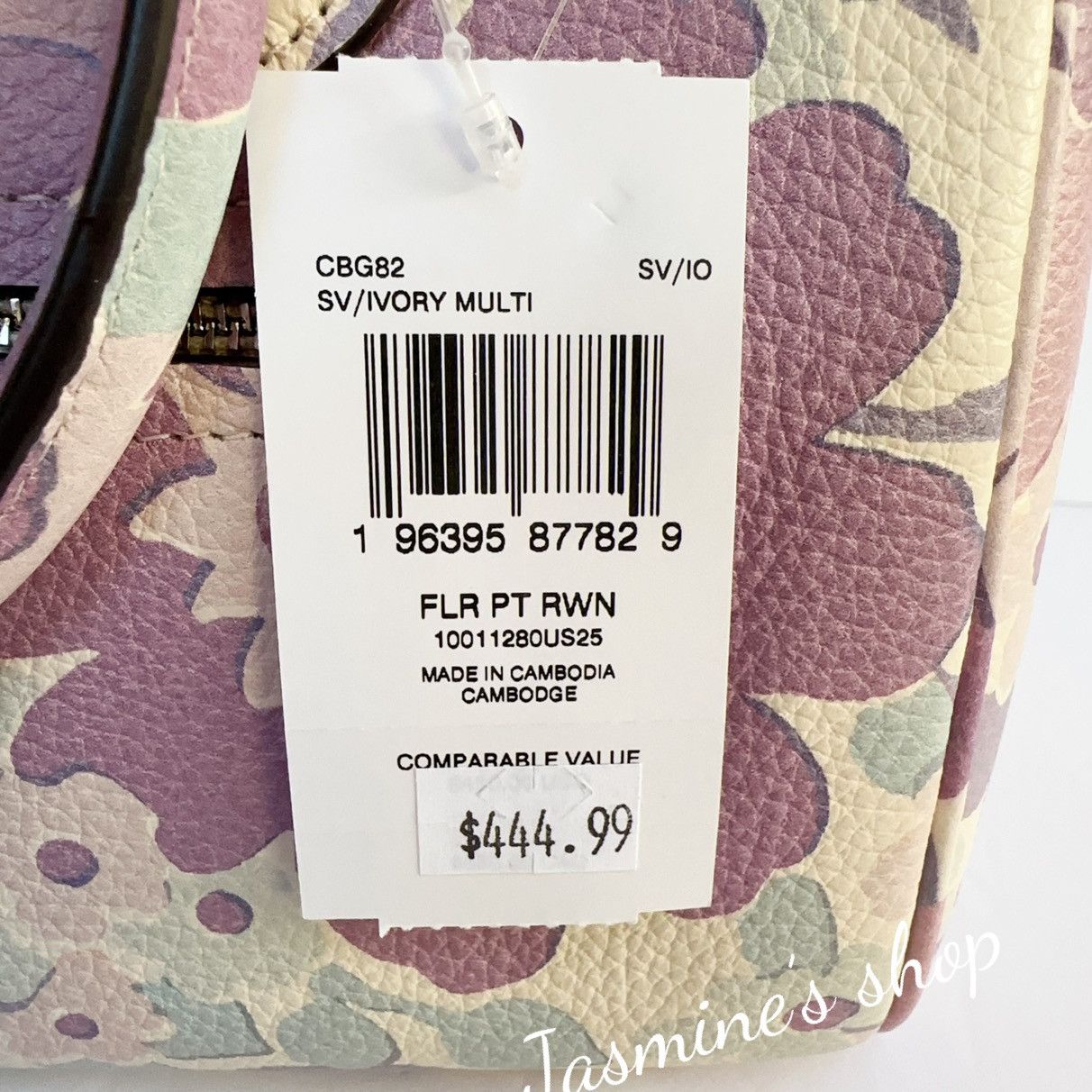 Coach NWT Coach Rowan Satchel Bag With Floral Print CBG82 Size ONE SIZE - 9 Thumbnail