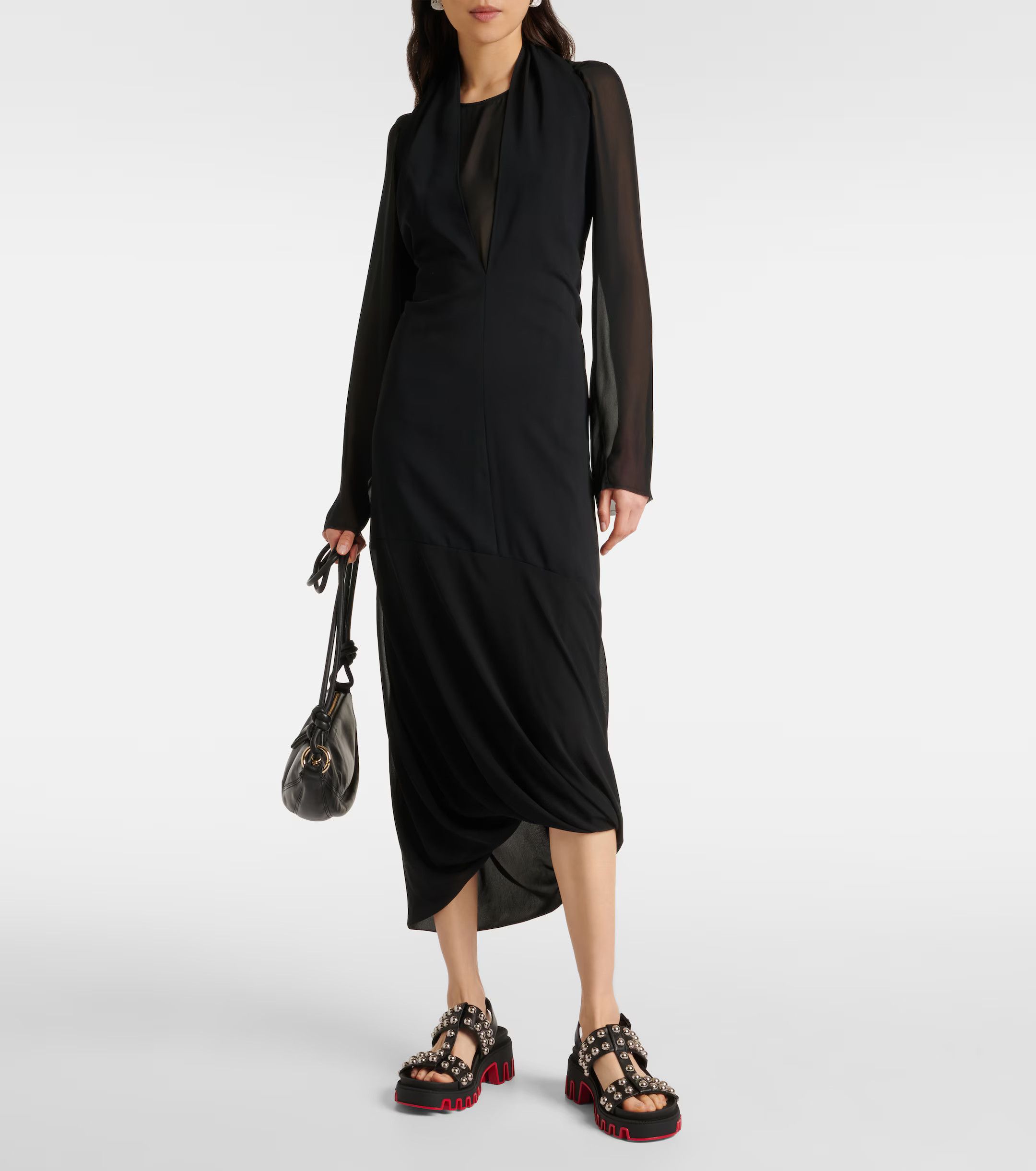 Christian Louboutin o1w1db10725 Sandals in Black Size US 9 / IT 39 - 2 Thumbnail