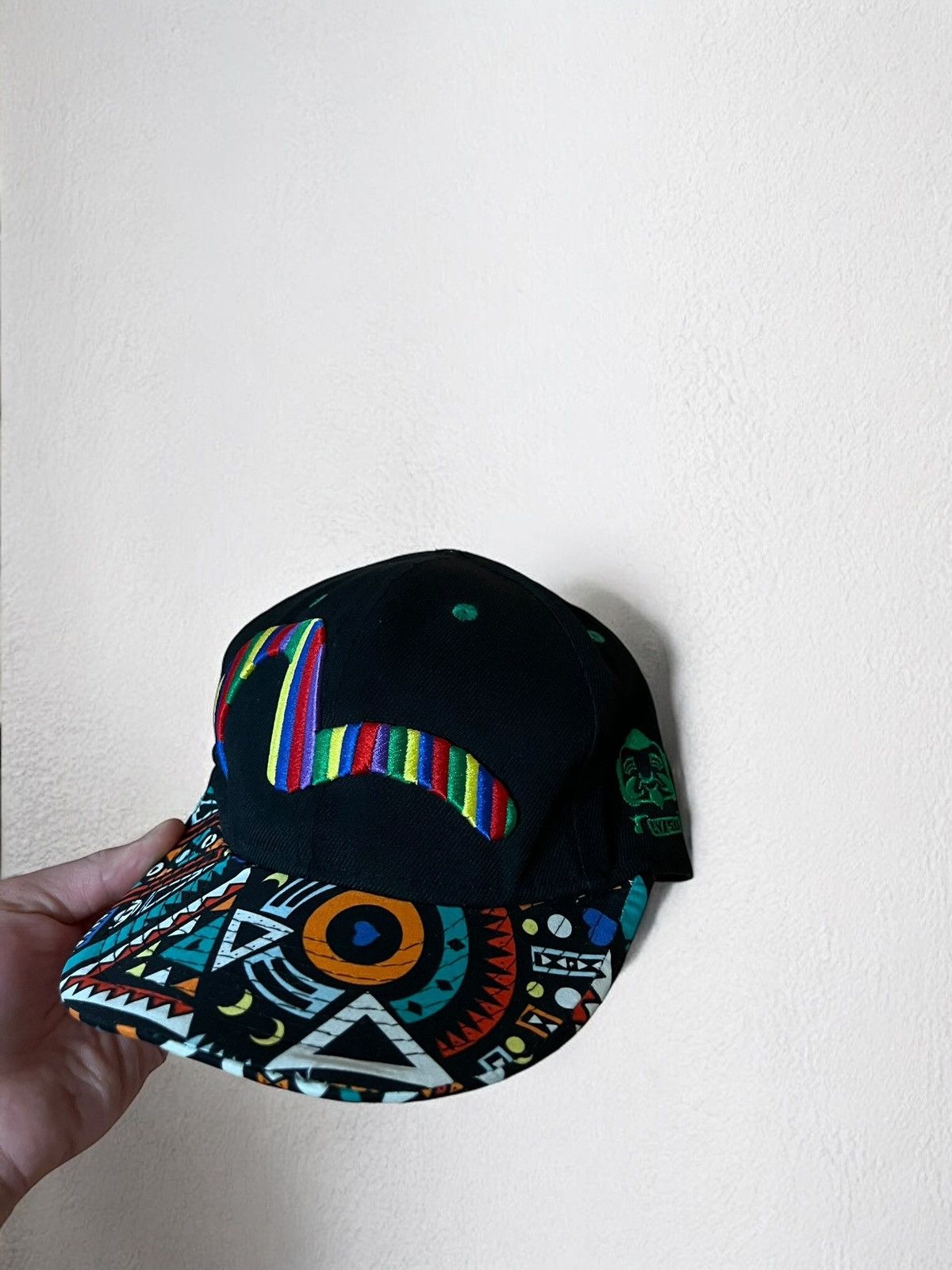 Japanese Brand EVISU LANA WOOL DASON TRUCKER CAP JAPAN DENIM VINTAGE 90s Size ONE SIZE - 4 Thumbnail