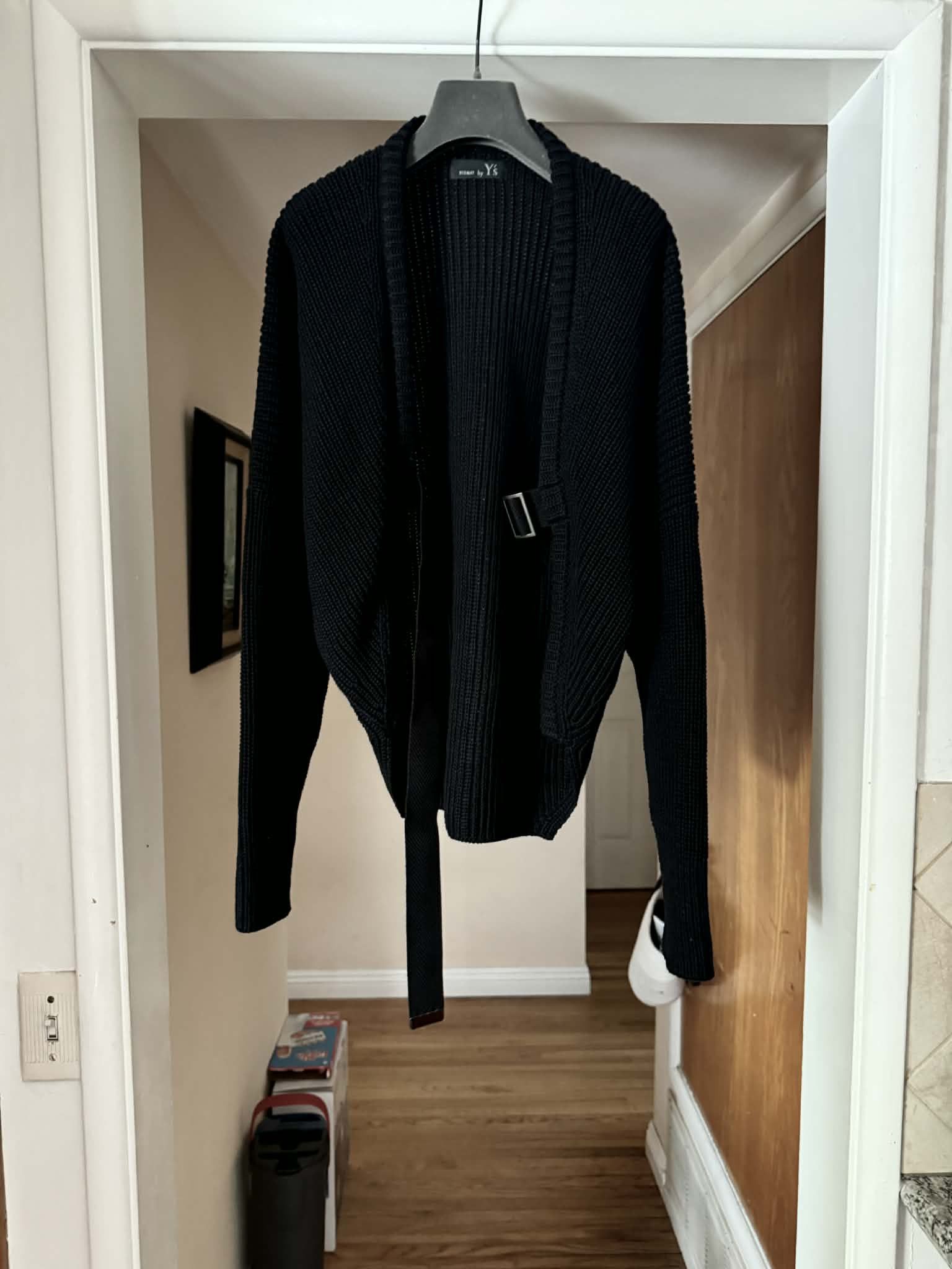 Yohji Yamamoto Yohji Cardigan w/ Strap Size US M / EU 48-50 / 2 - 2 Thumbnail