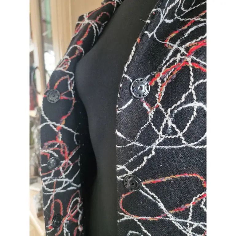 Other Wool coat with an original pattern, Prêt-à-porter, size M Size M / US 6-8 / IT 42-44 - 6 Thumbnail