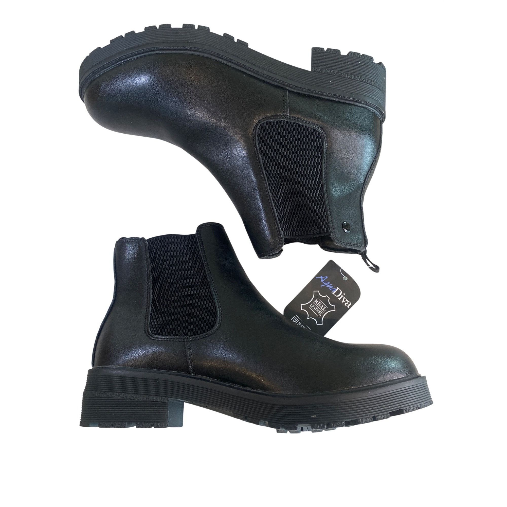 Other NWT AQUA DIVA 10 Savannah Chelsea Waterproof Ankle Boot Leat Size US 10 / IT 40 - 19 Thumbnail