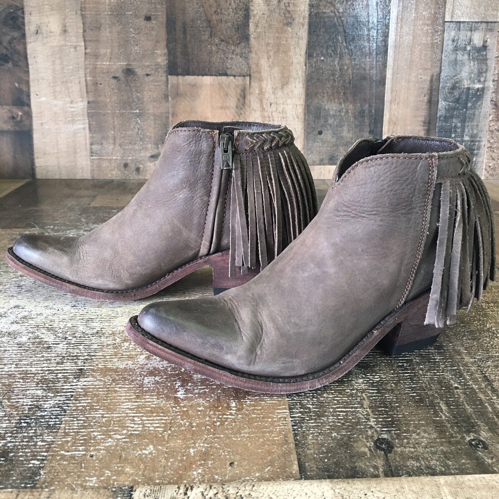 Old Gringo Old Gringo OG Side Zip Tassel Ankle Boots Booties Womens 7 B Size US 7 / IT 37 - 11 Thumbnail