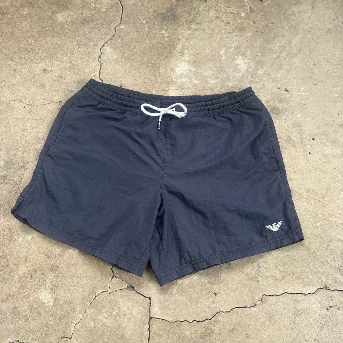Armani Vintage EMPORIO ARMANI Black Swim Shorts Size S-M Size US 32 / EU 48 - 3 Thumbnail