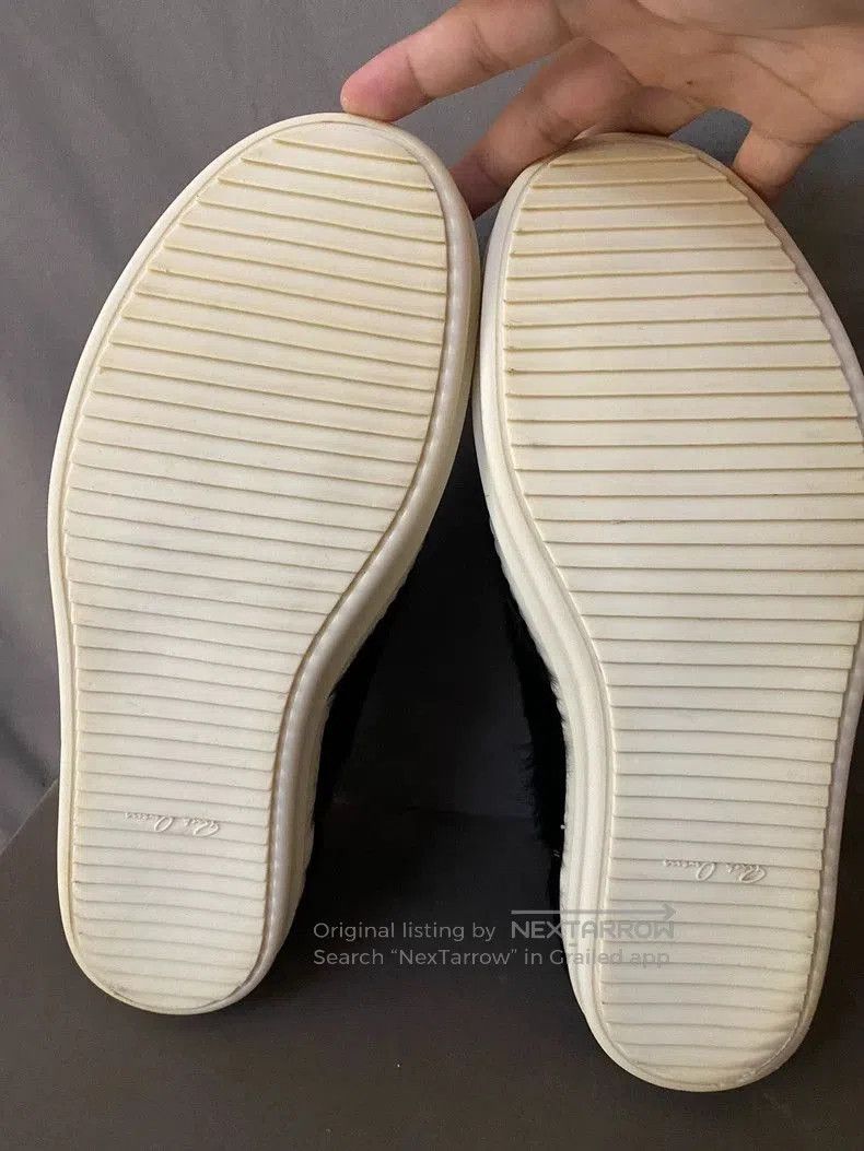 Rick Owens Rick Owens Black Hairy Summer Sneakers Size 44- Size US 10 / EU 43 - 6 Thumbnail