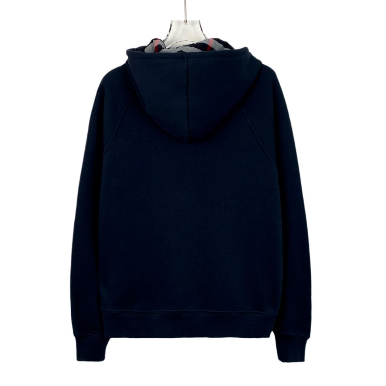 Burberry Burberry Deep Blue Cotton Hooded Zip-Up Sweatshirt With Draw Size US M / EU 48-50 / 2 - 6 Thumbnail