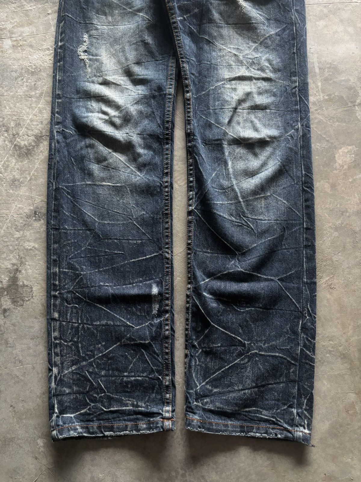 PPFM DOUBLE WAIST NYLAUS distressed washed whiskered japanese Size US 32 / EU 48 - 10 Thumbnail