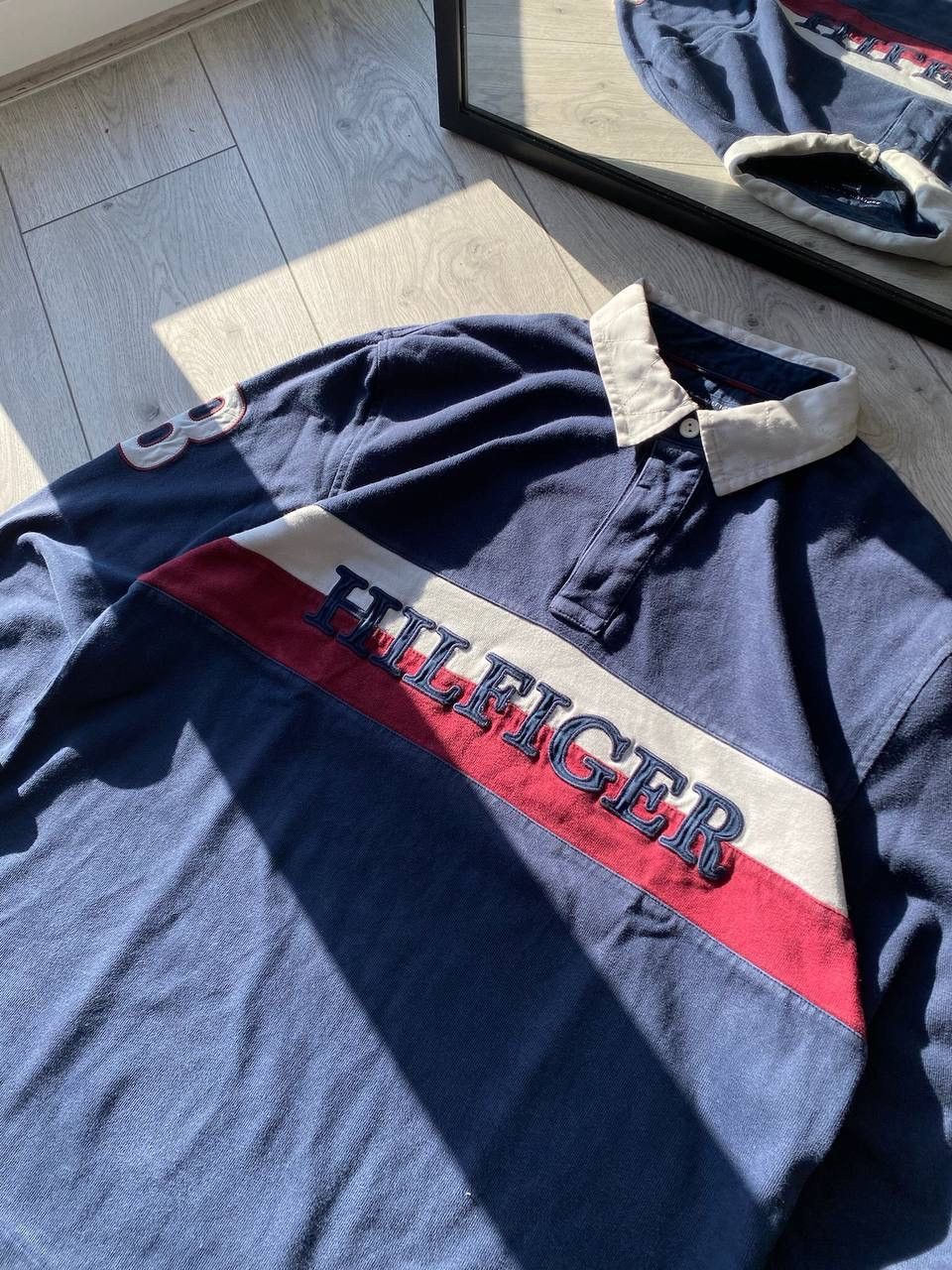 Tommy Hilfiger Vintage Tommy Hilfiger Rugby Longsleeve Shirt Y2K L Size US L / EU 52-54 / 3 - 4 Thumbnail