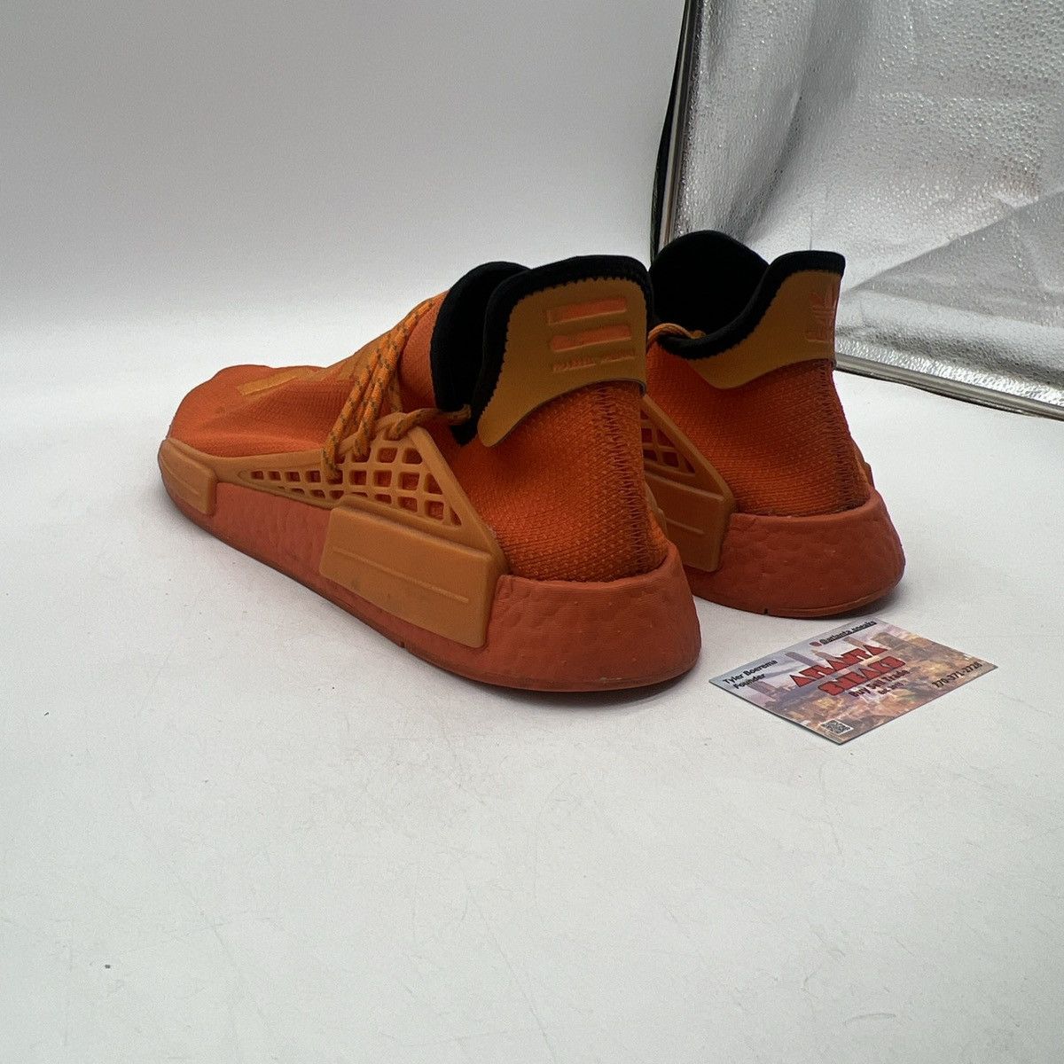 Adidas Pharrell x NMD human race Orange Size US 13 / EU 46 - 4 Thumbnail