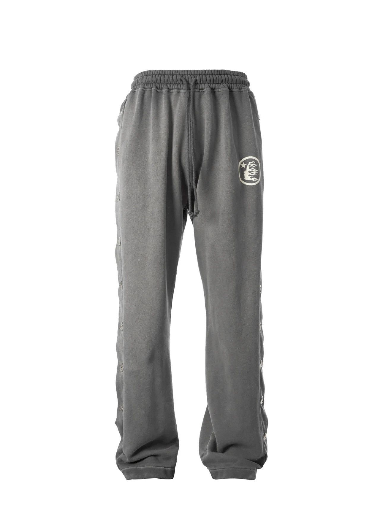 HELLSTAR NEW GRAY HELLSTAR MIRROR FACE SWEATPANTS SIZE L PRESALE Size US 33 - 1 Thumbnail