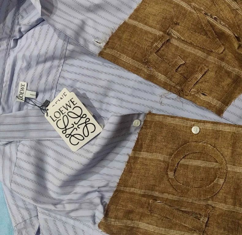 Loewe LOEWE size39 Striped logo shirt Size M / US 6-8 / IT 42-44 - 2 Thumbnail