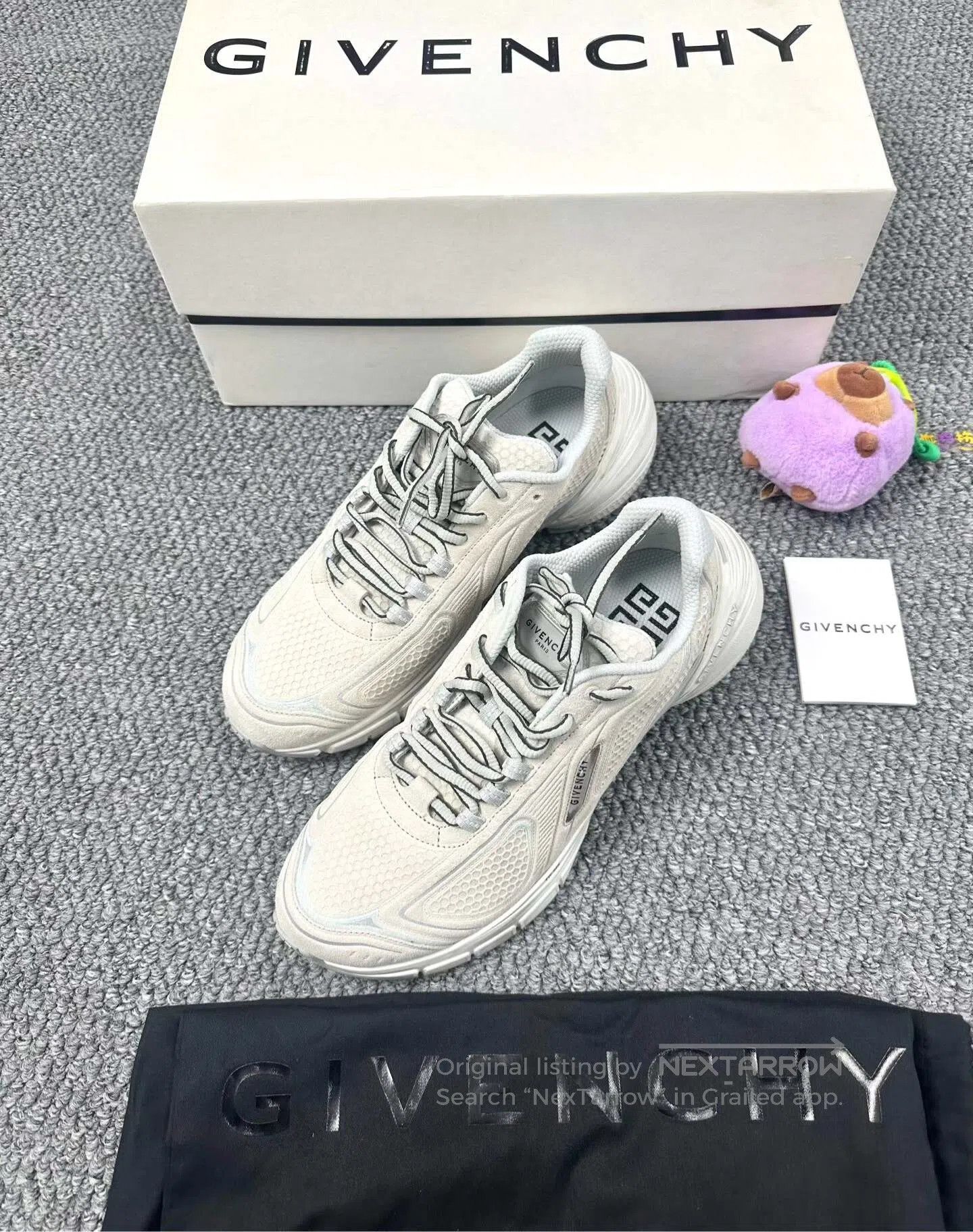 Givenchy Givenchy Grey Distressed Athletic Shoes| Size US 8 / EU 41 - 1 Thumbnail