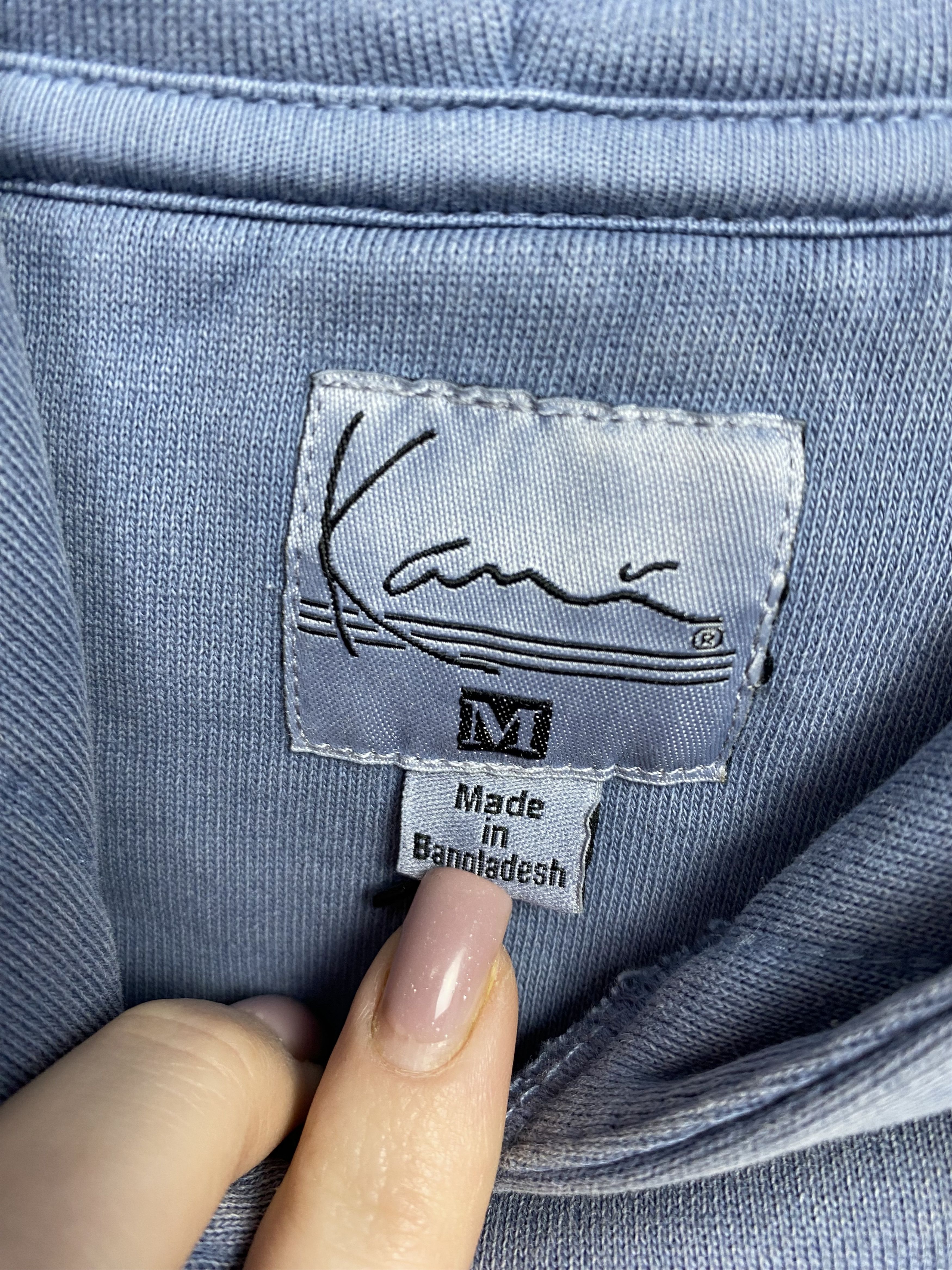 Karl Kani Karl Kani Vintage Mens Washed Blue Oversized Hoodie Size US M / EU 48-50 / 2 - 5 Thumbnail