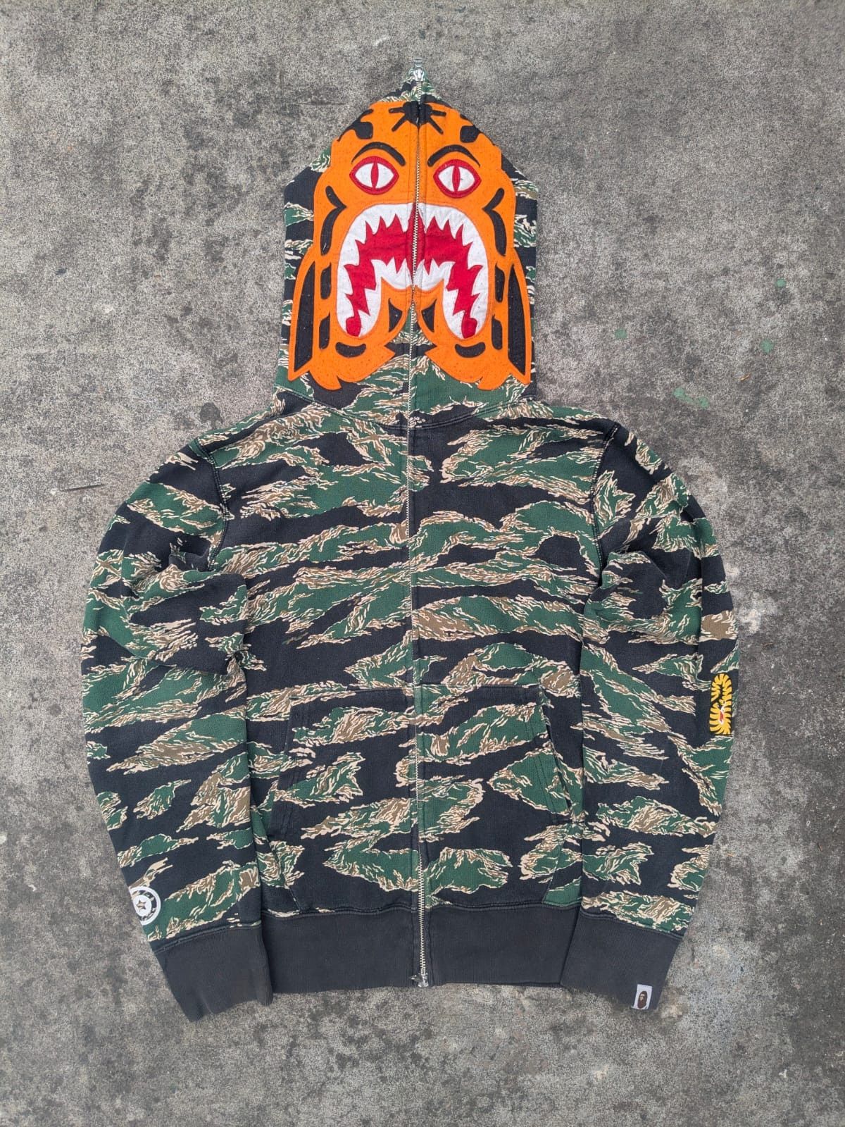 Bape RARE BAPE Funthera Militia Tiger Hoodie Gold Embroidery Size US M / EU 48-50 / 2 - 3 Thumbnail