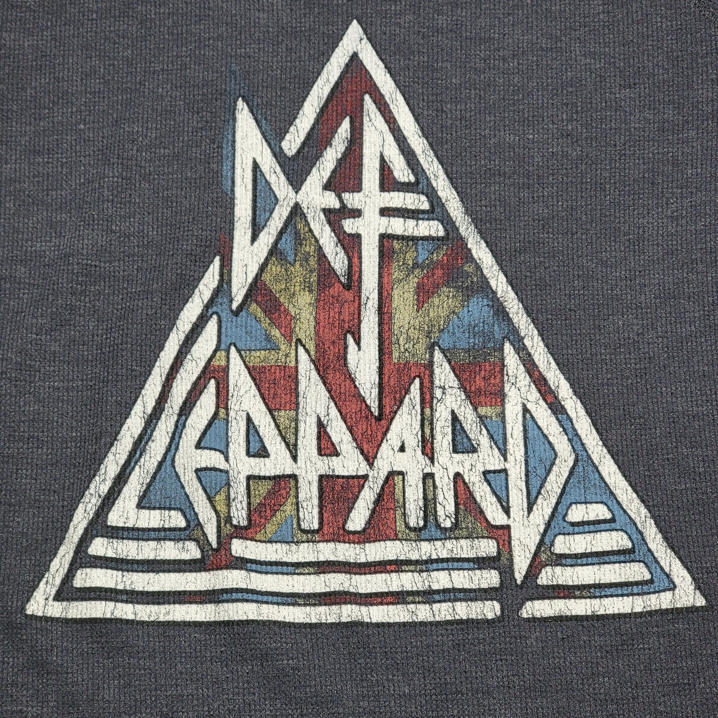 Other Def Leppard Waffle Knit LS Top Triangle Classic Logo - XL* Size XL / US 12-14 / IT 48-50 - 2 Thumbnail