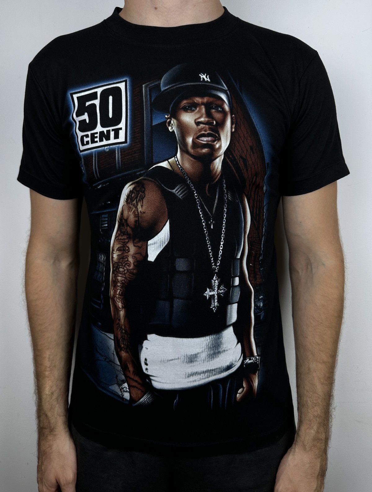 Band Tees Y2K 50 Cent Rap Graphic T Shirt Tee Vintage Single Stitch Size US M / EU 48-50 / 2 - 3 Thumbnail