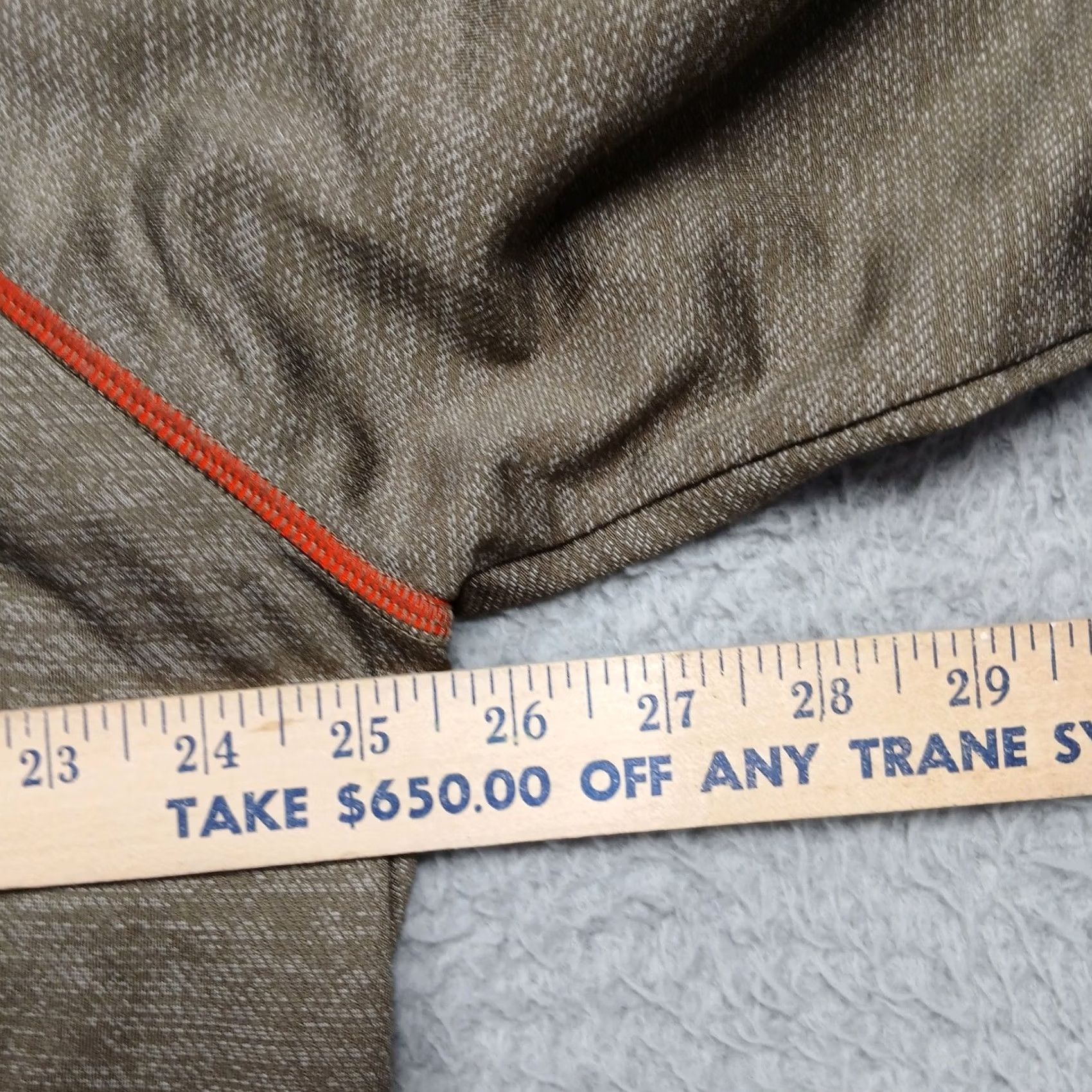Vintage Cabella's Pullover Shirt Mens 2XL Zip Mock Neck 1/4 Long Sleeve Brown Heathered Knit Polyester Golf Activewear Size US XXL / EU 58 / 5 - 7 Thumbnail