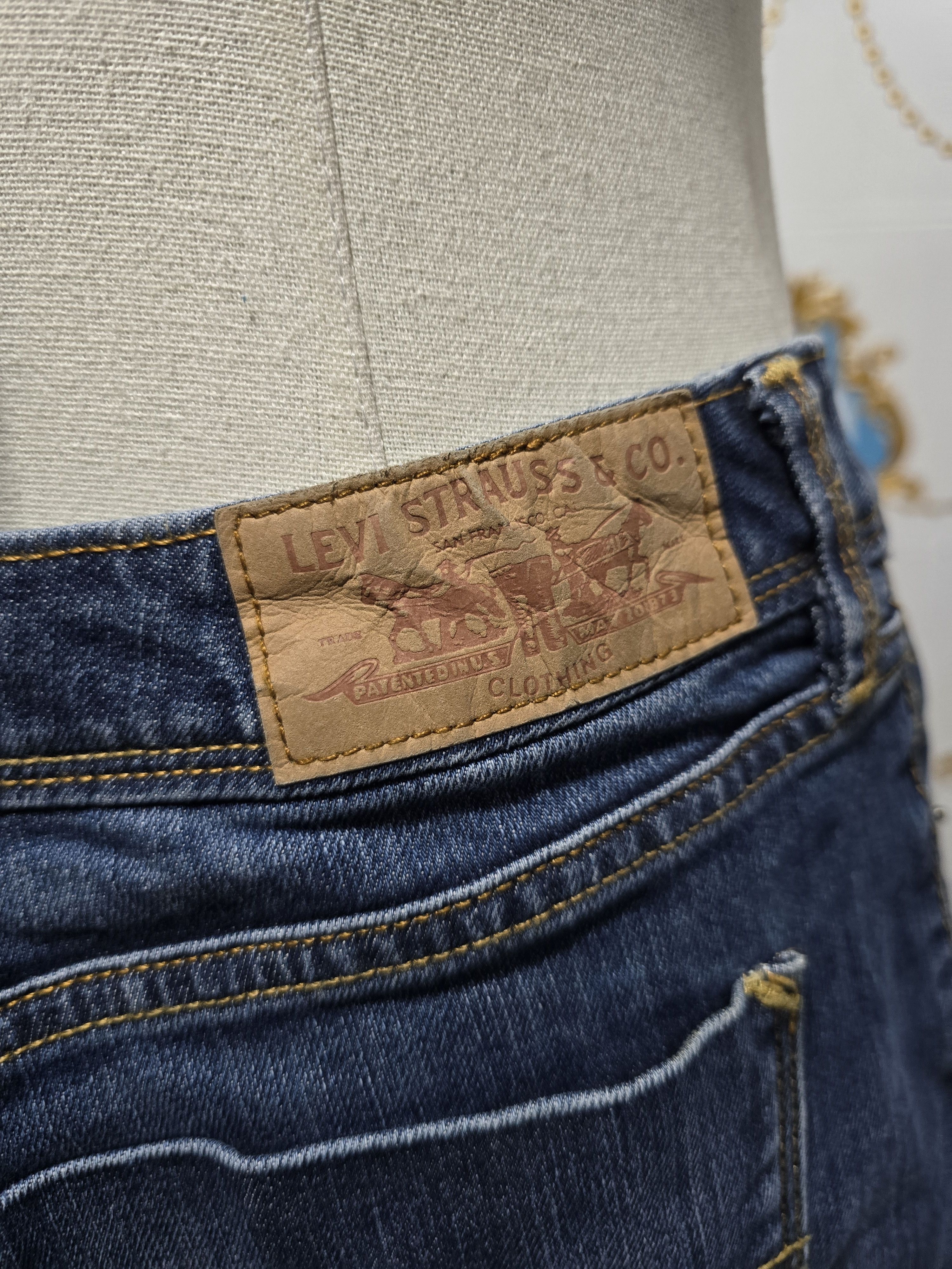 Levi's LEVI'S VINTAGE, blue denim mini skirt ,WOMEN'S large Size 34" / US 12 / IT 48 - 4 Thumbnail