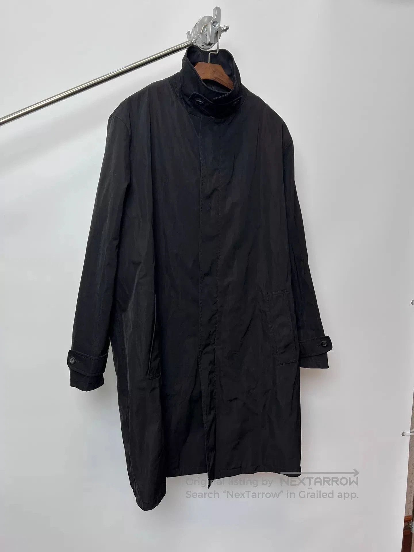 Armani Black Long Coat . Size US L / EU 52-54 / 3 - 2 Thumbnail