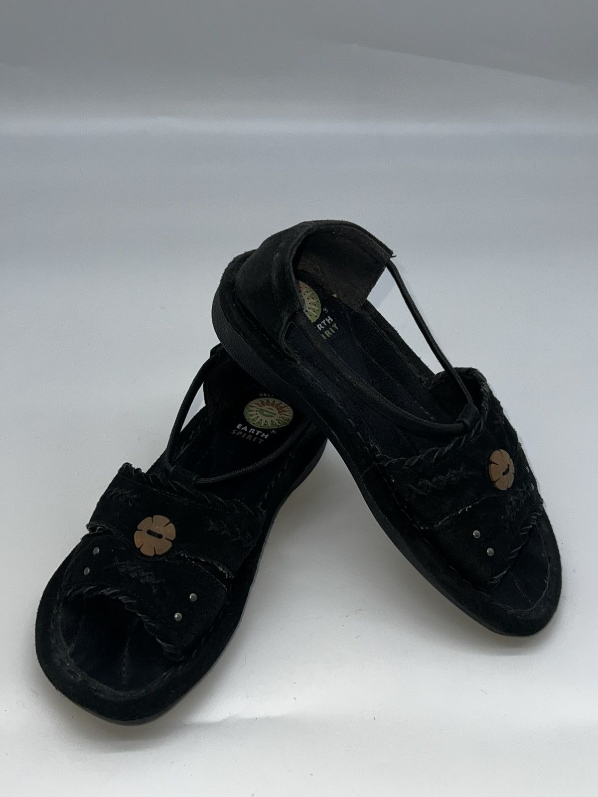 Other Earth Spirit Women's Black Suede Slip-On Shoes Size 7W Bead Size US 7 / IT 37 - 9 Thumbnail