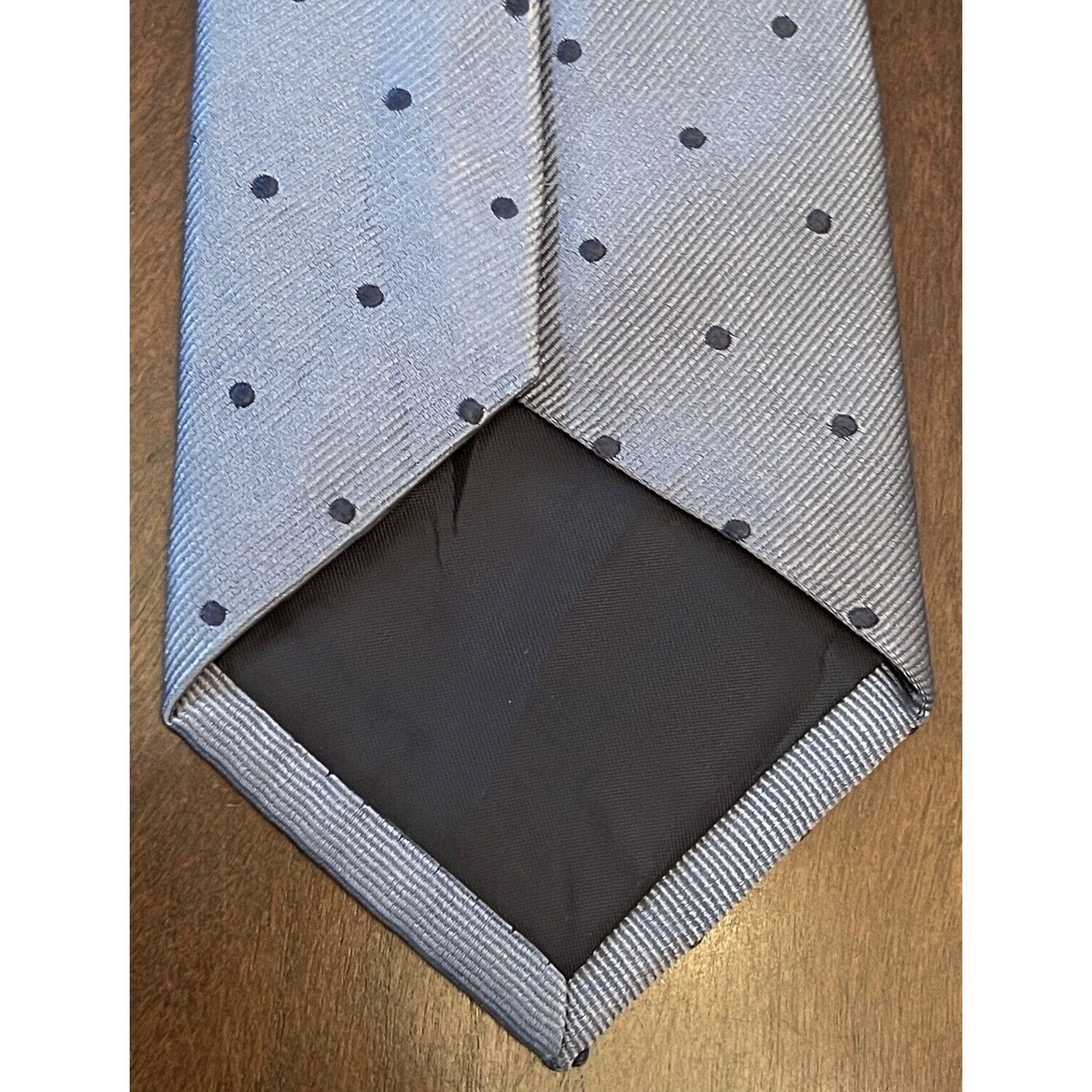 Covington Covington Gray Black Repp 100% Silk Made In China Size ONE SIZE - 2 Thumbnail